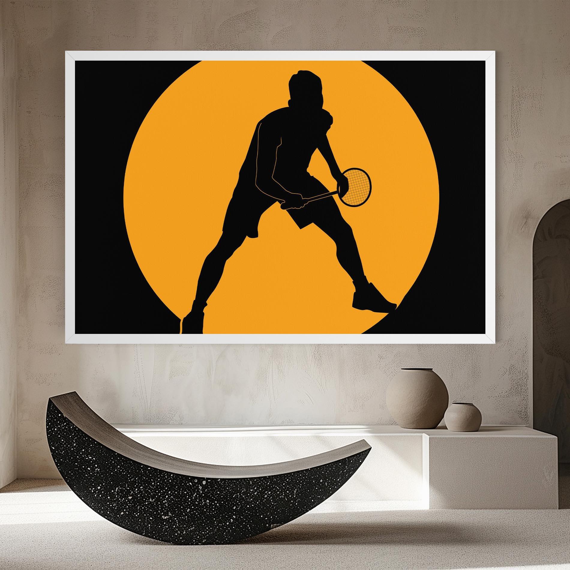 Leinwandbild Orange Tennis mockup 8