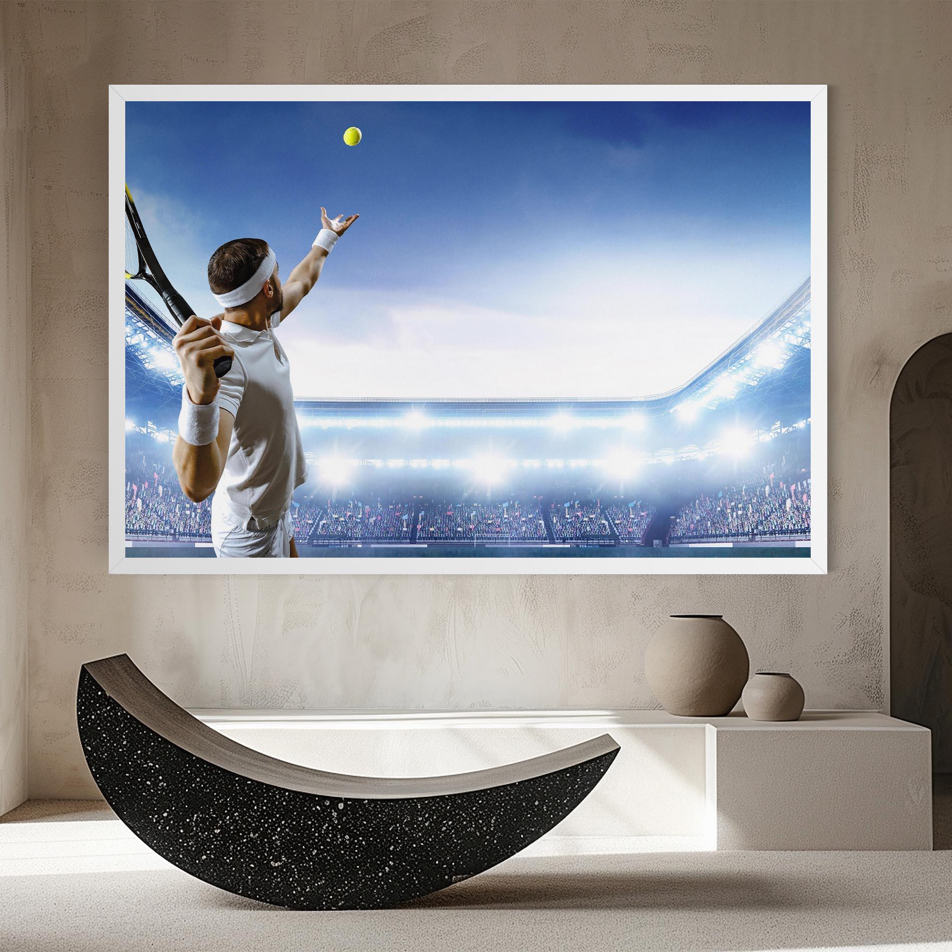 Leinwandbild Stadium Tennis Player mockup 8