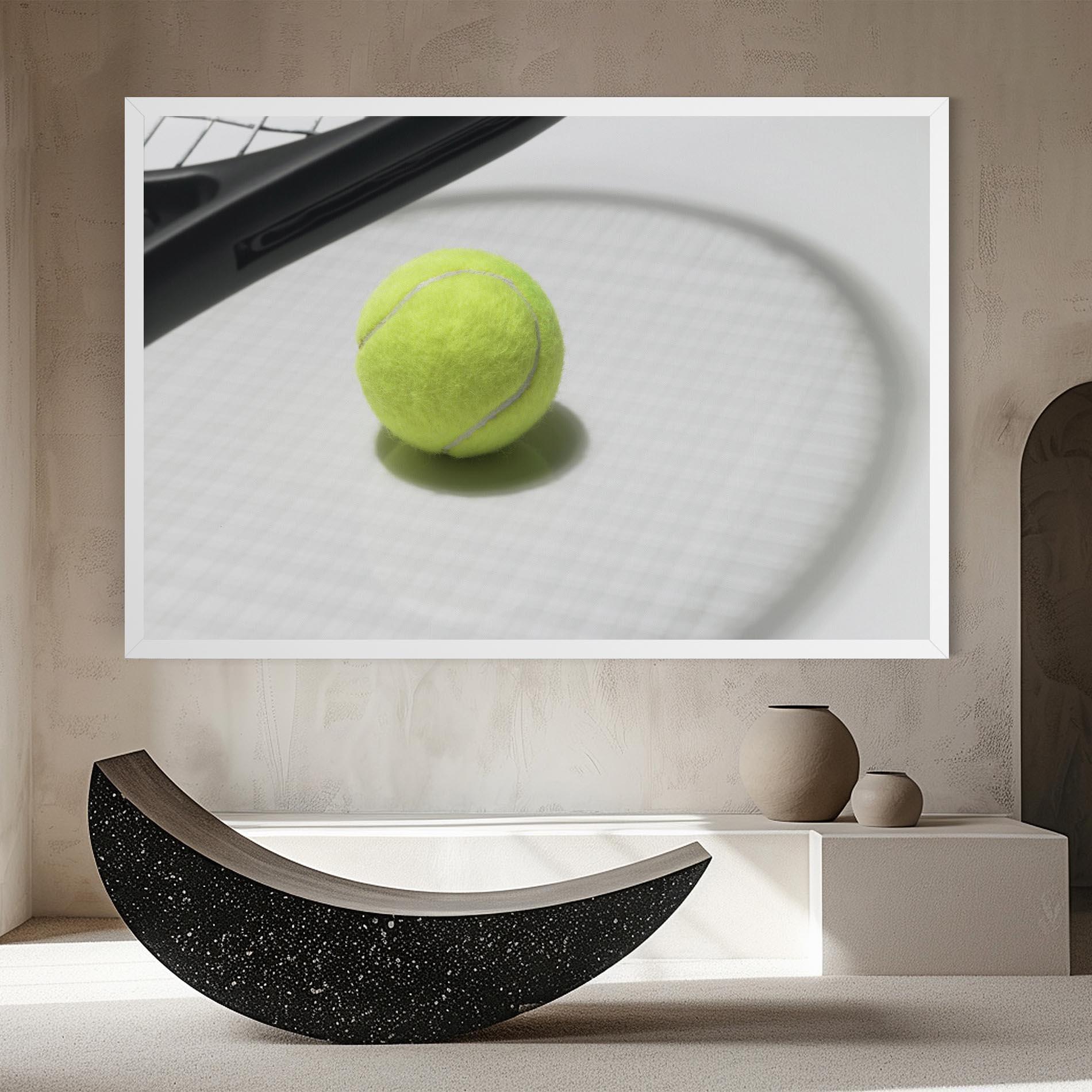 Leinwandbild Tennis Racket Shadow mockup 8
