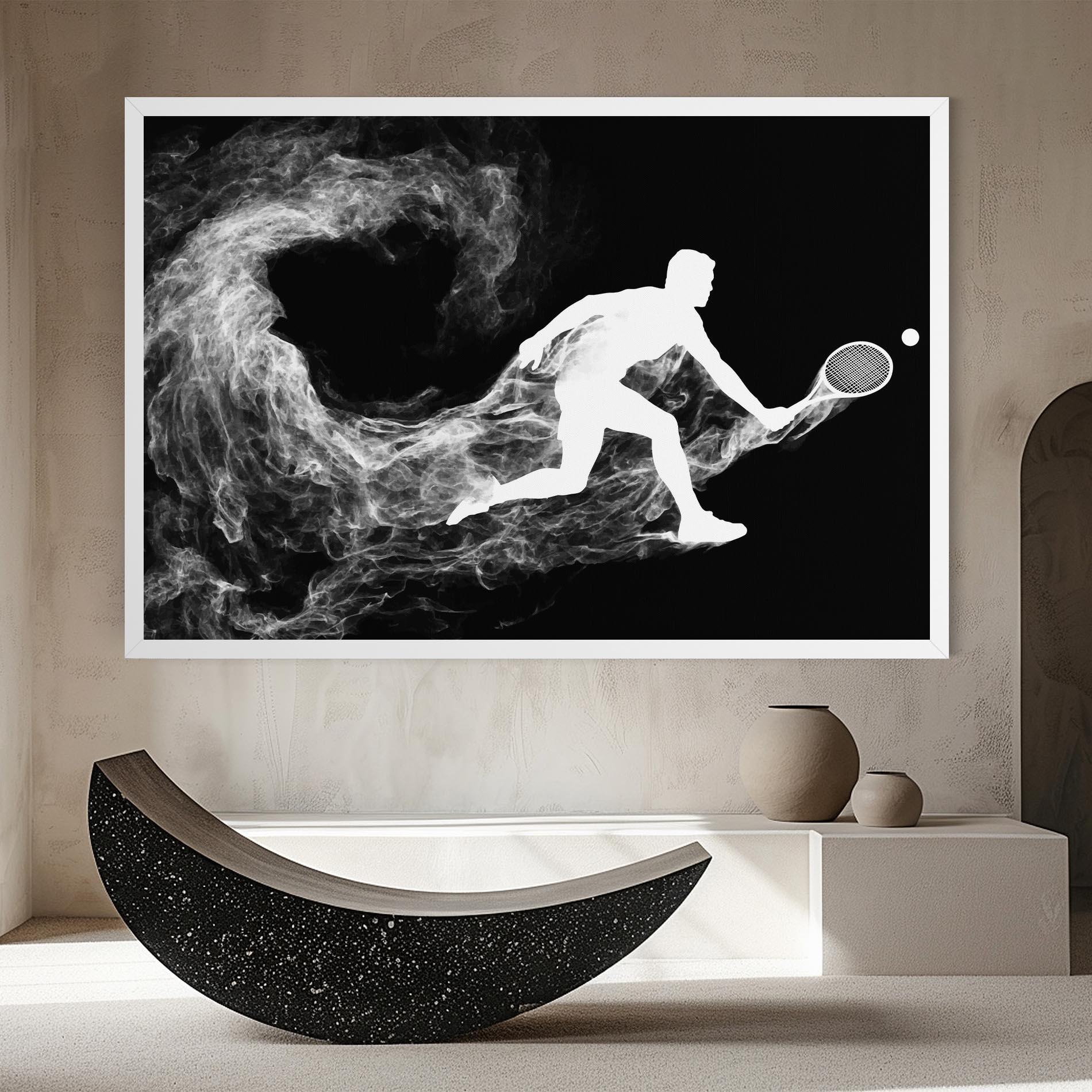 Leinwandbild Tennis White Smoke mockup 8