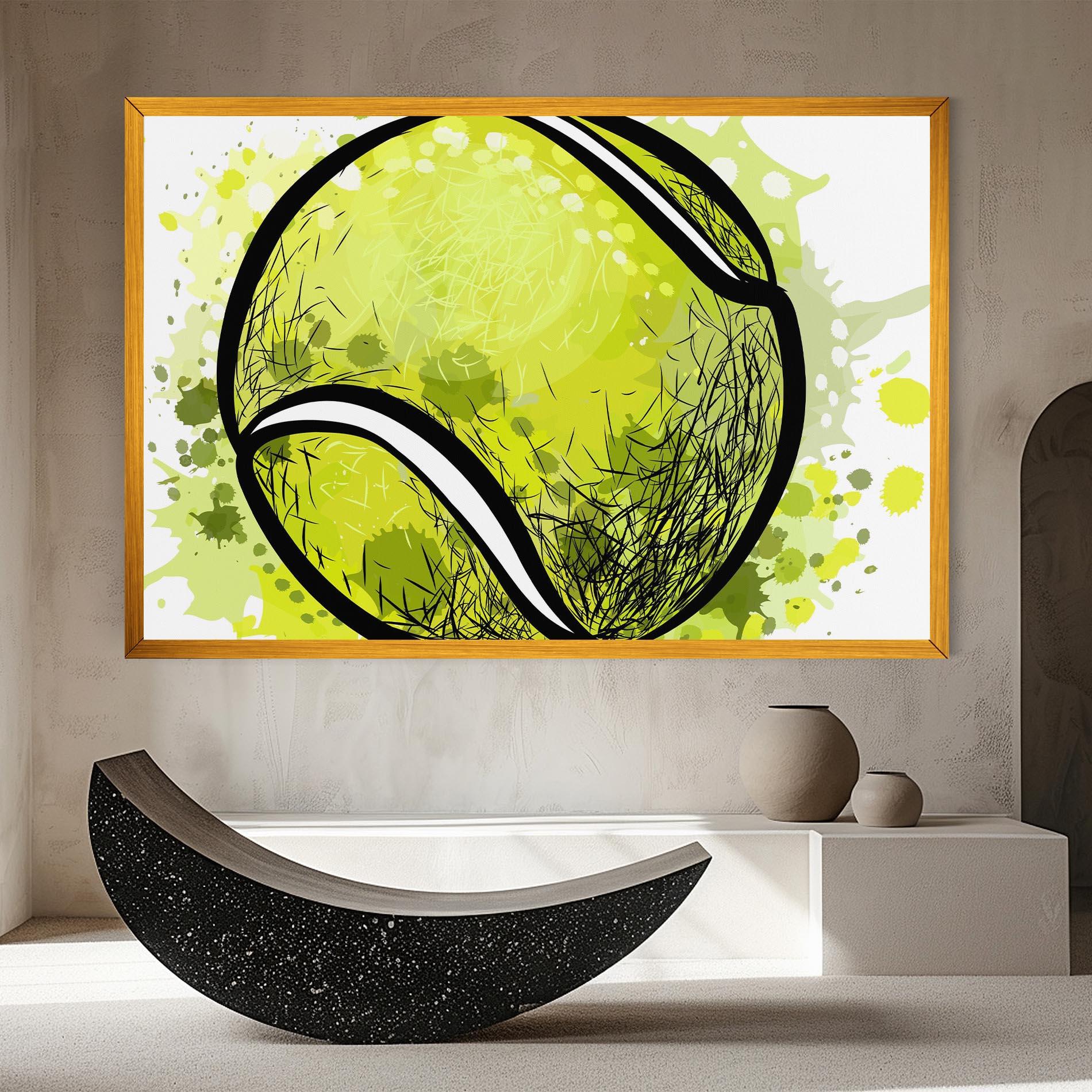 Leinwandbild Big Tennis Ball mockup 8