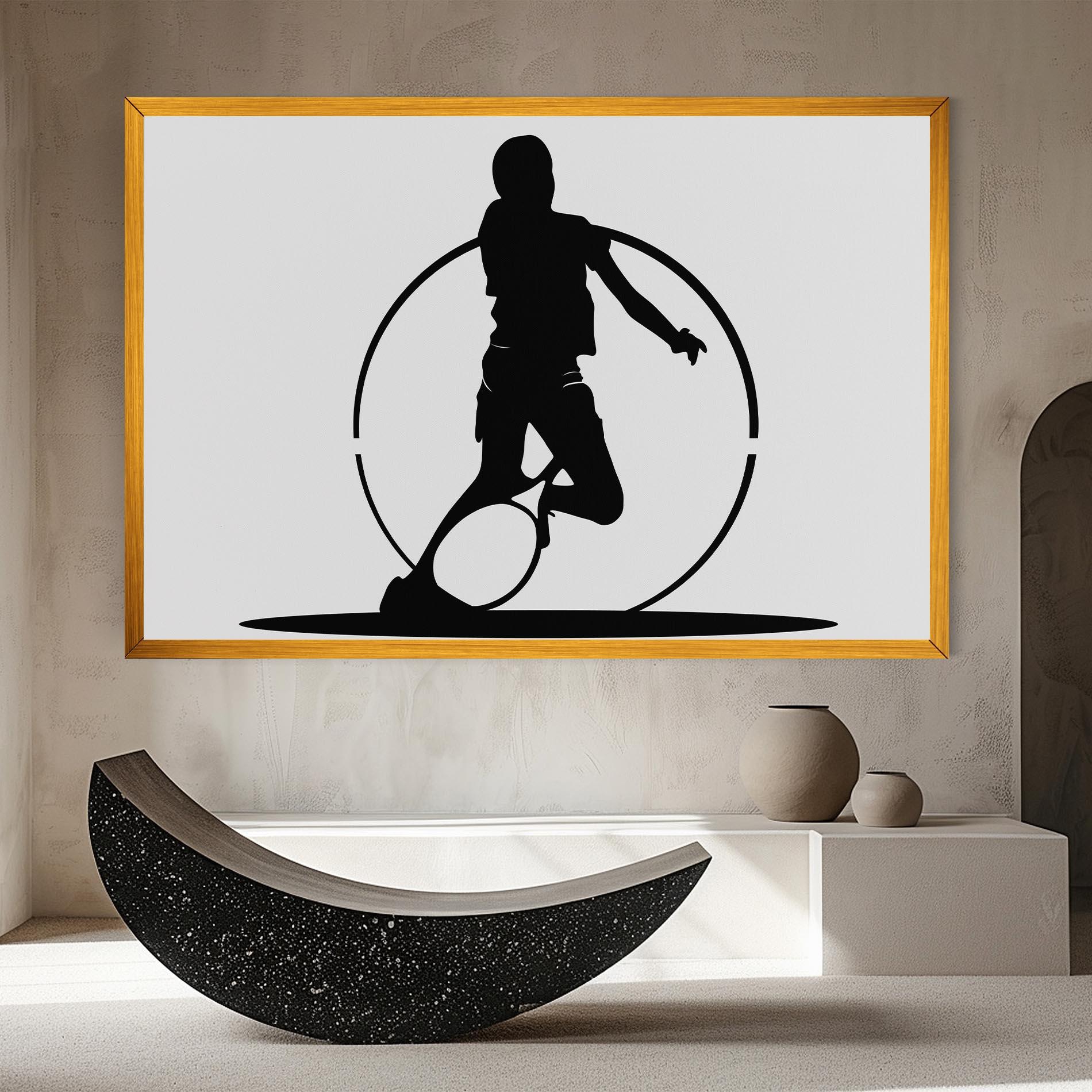 Leinwandbild Black Tennis Circle mockup 8
