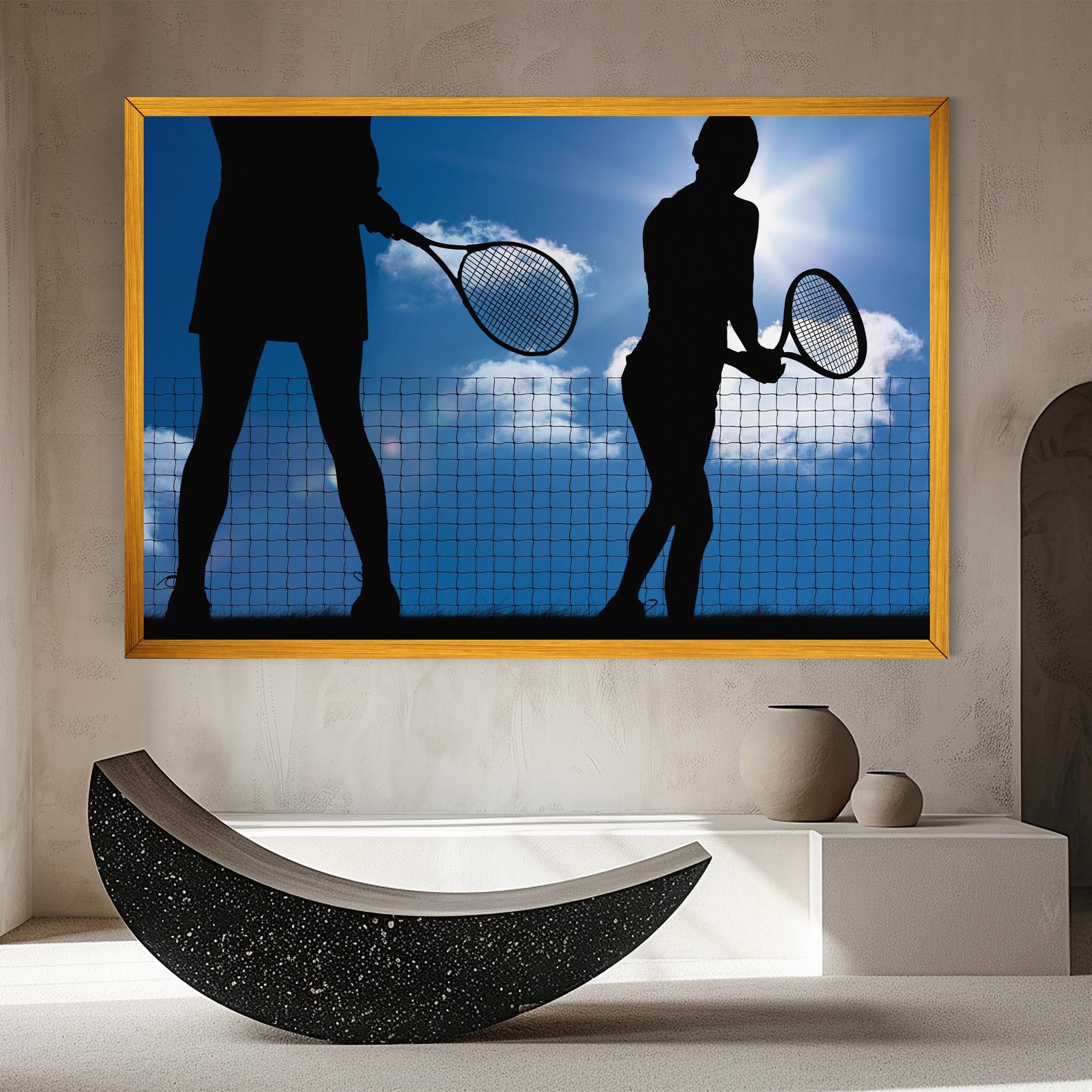 Leinwandbild Blue Sky Tennis mockup 8
