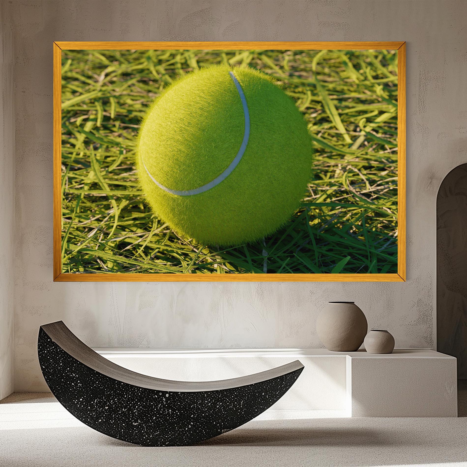 Leinwandbild Green Tennis Ball mockup 8