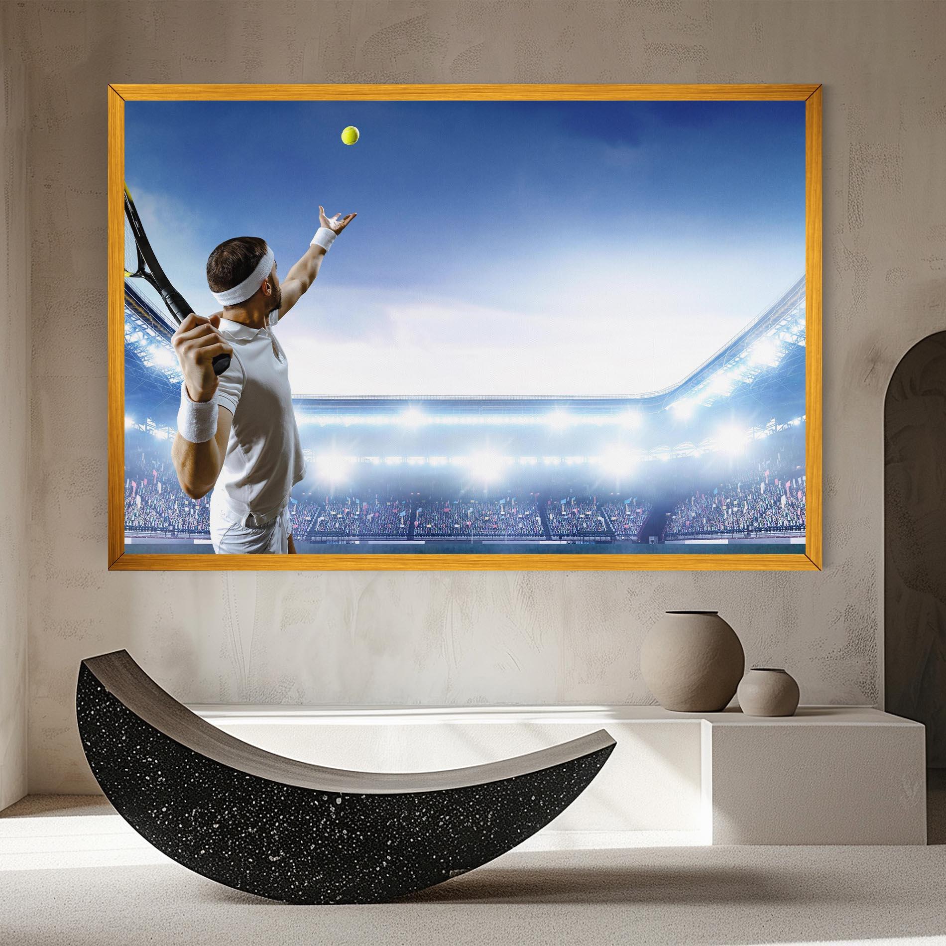 Leinwandbild Stadium Tennis Player mockup 8