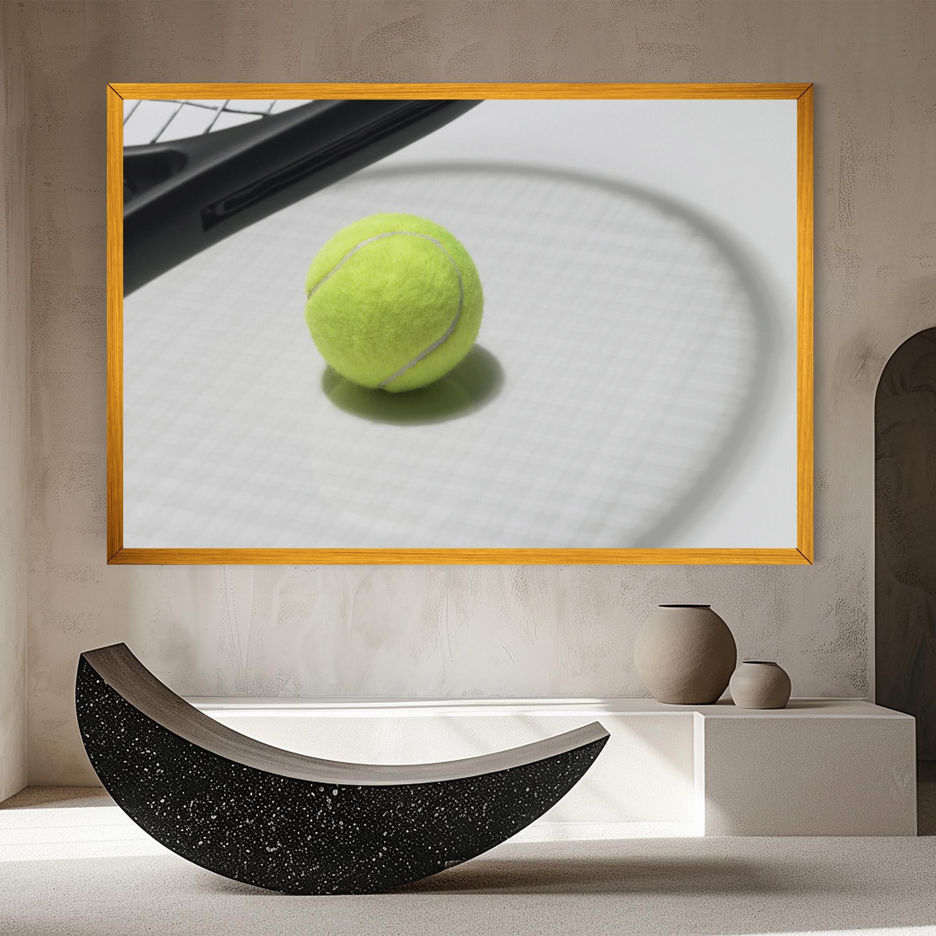 Leinwandbild Tennis Racket Shadow mockup 8