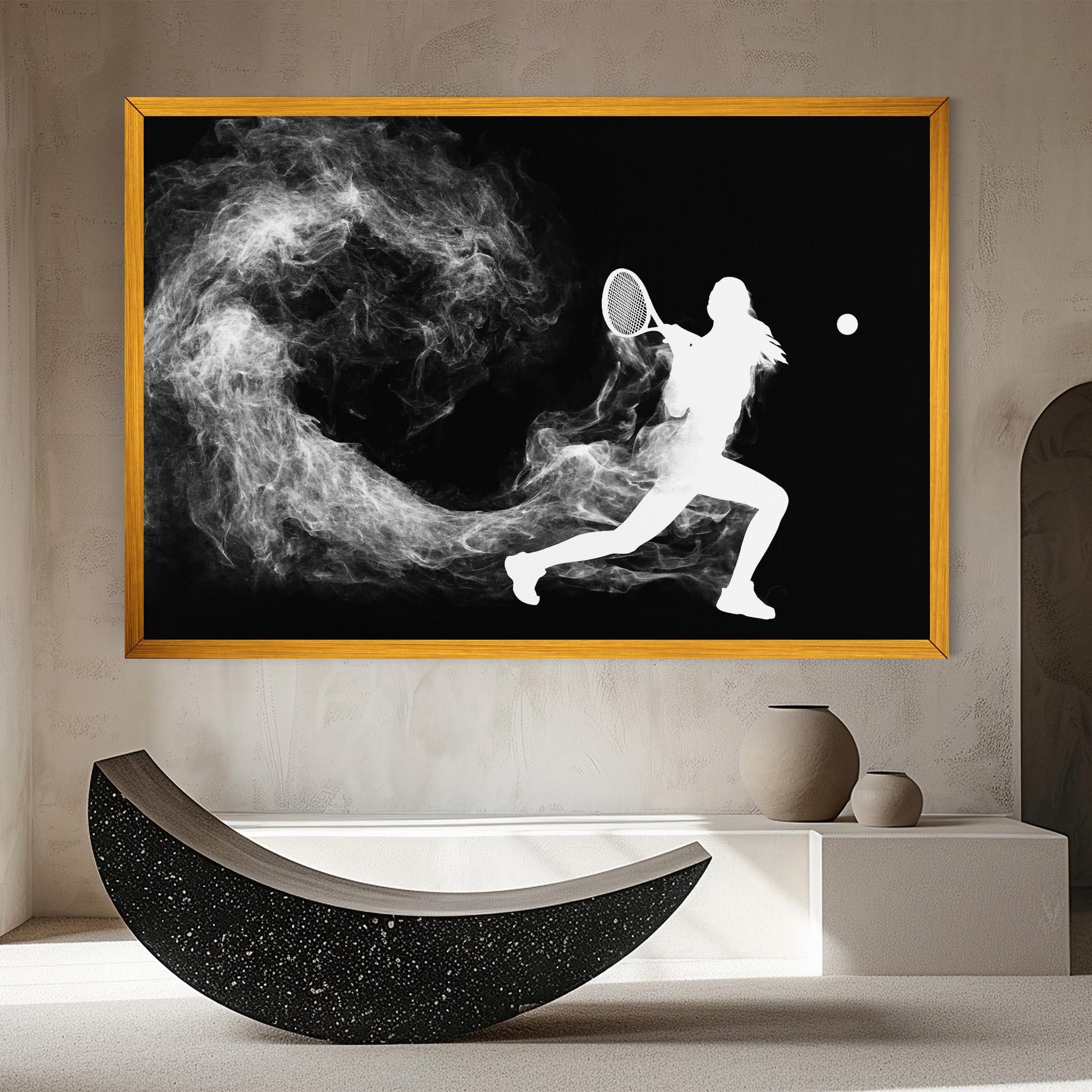 Leinwandbild Tennis Spoke White mockup 8