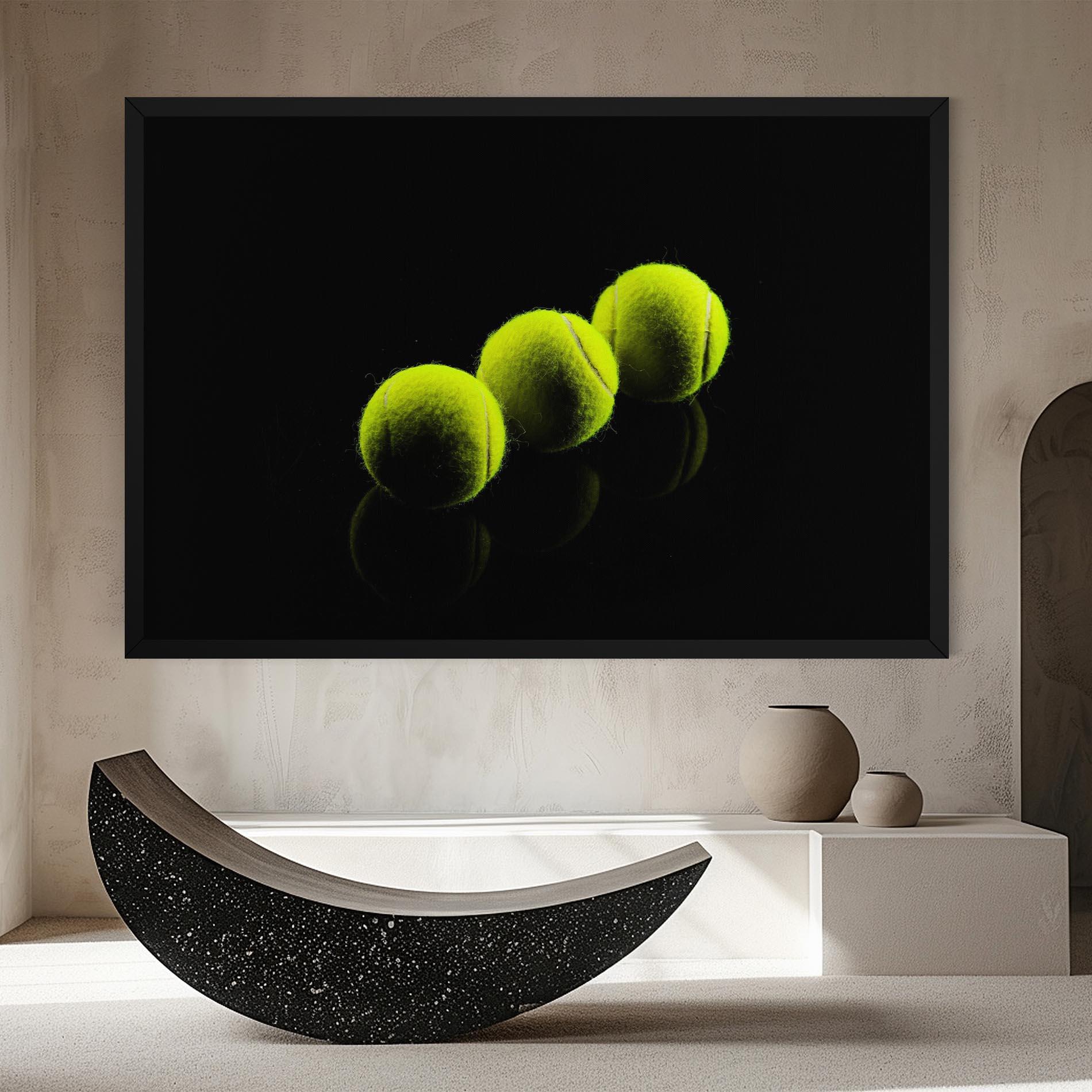 Leinwandbild 3 Tennis Balls mockup 8