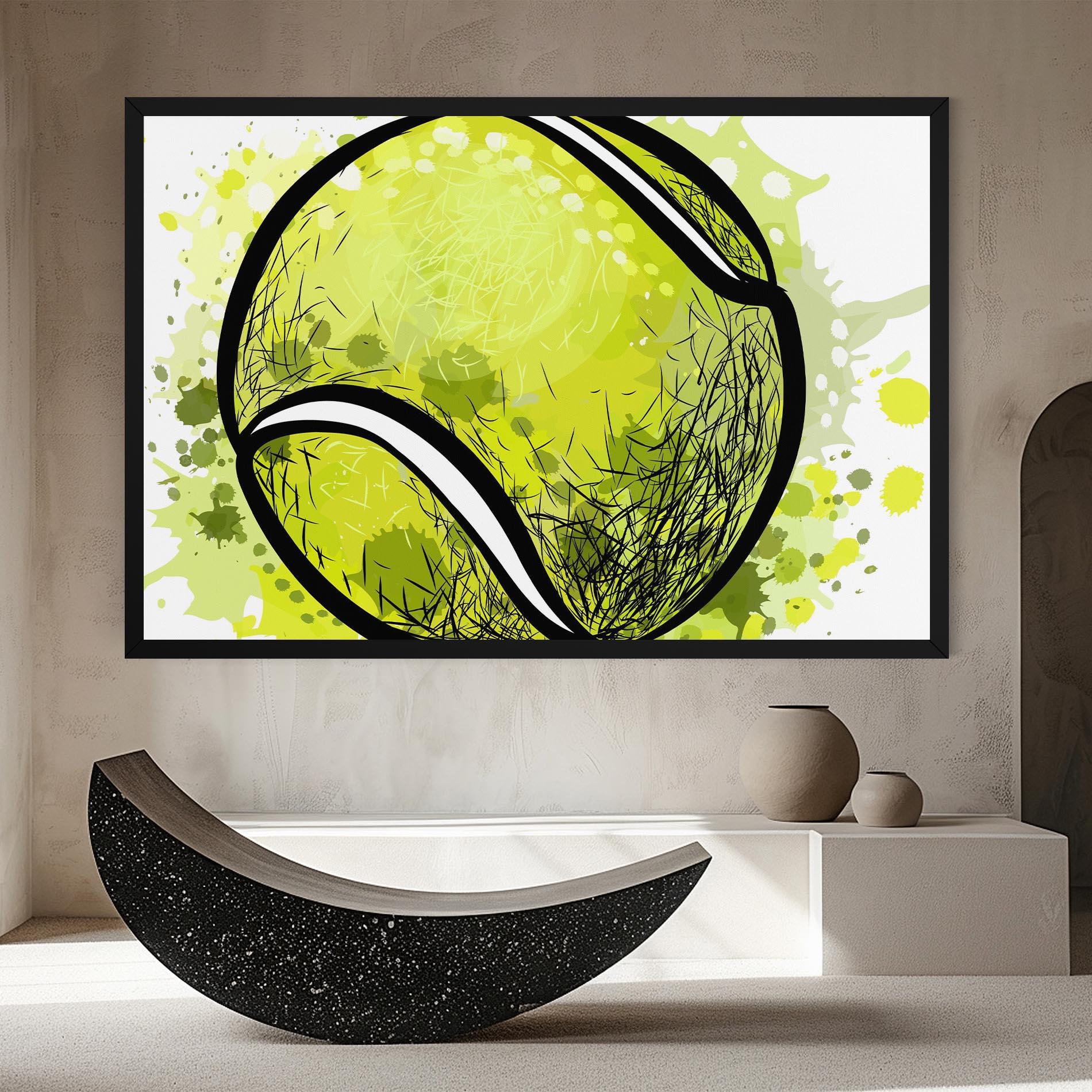 Leinwandbild Big Tennis Ball mockup 8