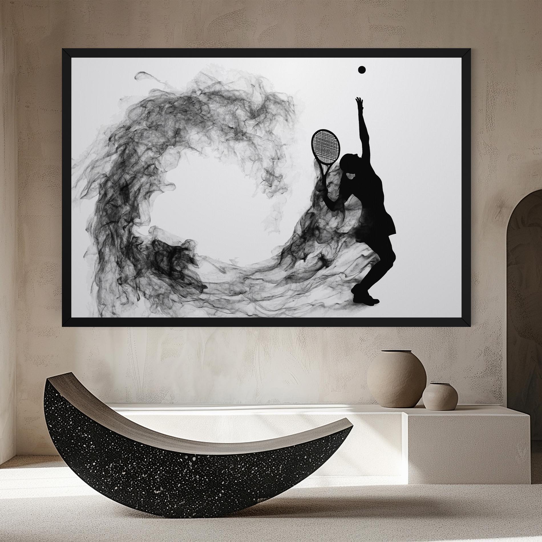 Leinwandbild Black Tennis Smoke mockup 8