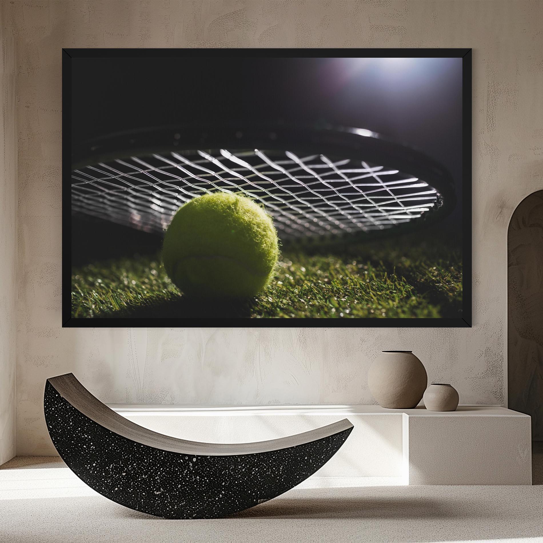 Leinwandbild Close Up Tennis Ball mockup 8