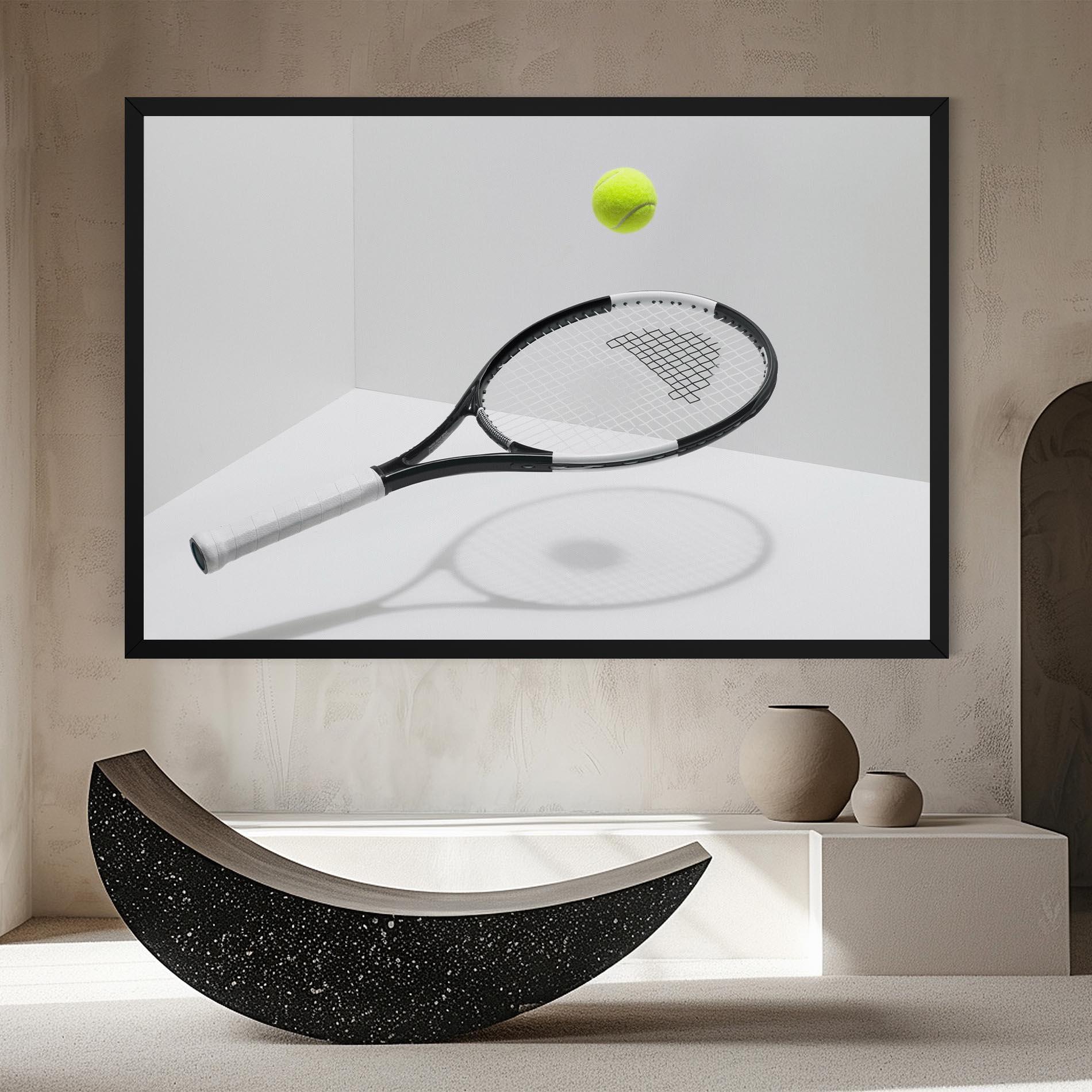 Leinwandbild Floating Tennis Racket mockup 8
