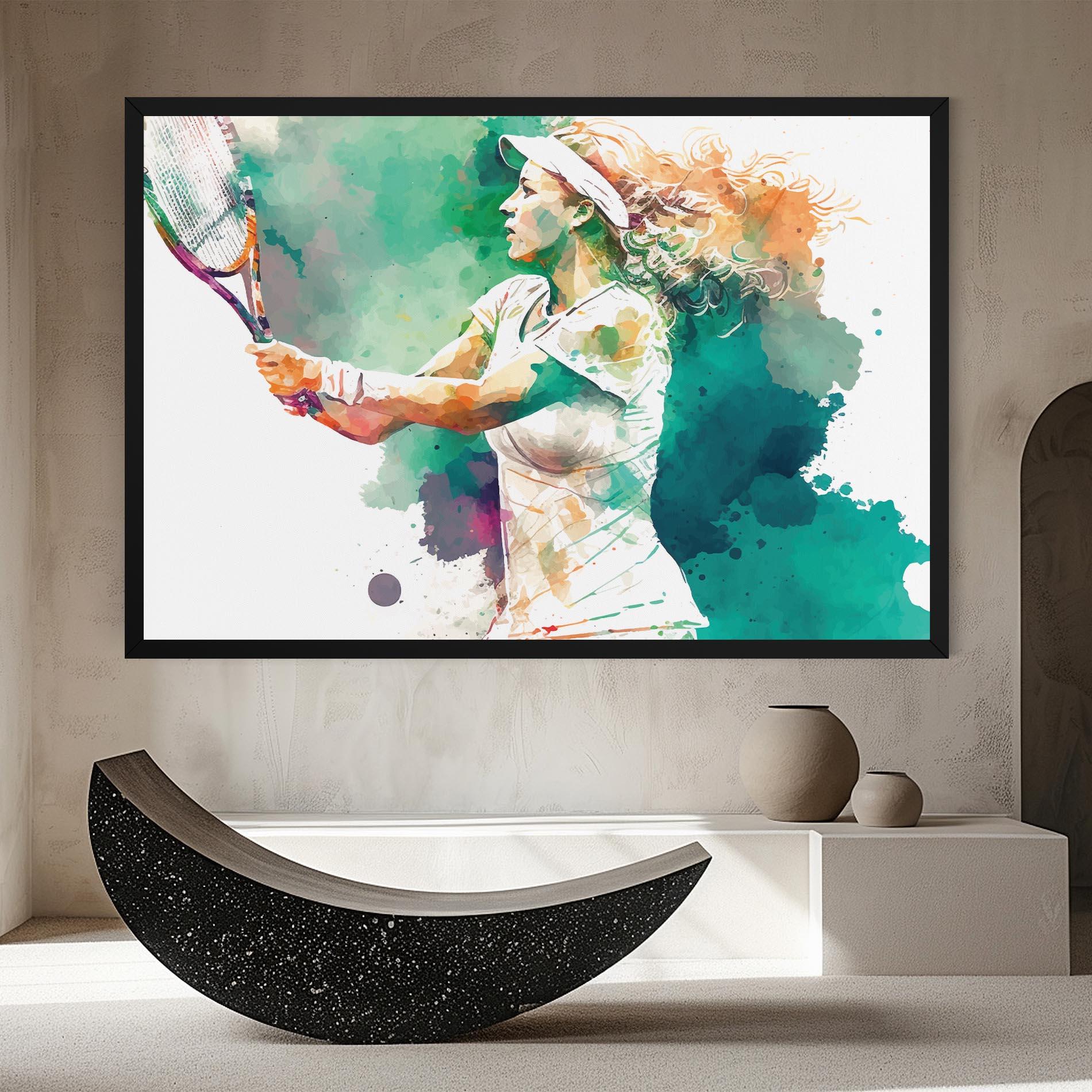Leinwandbild Green Art Tennis mockup 8