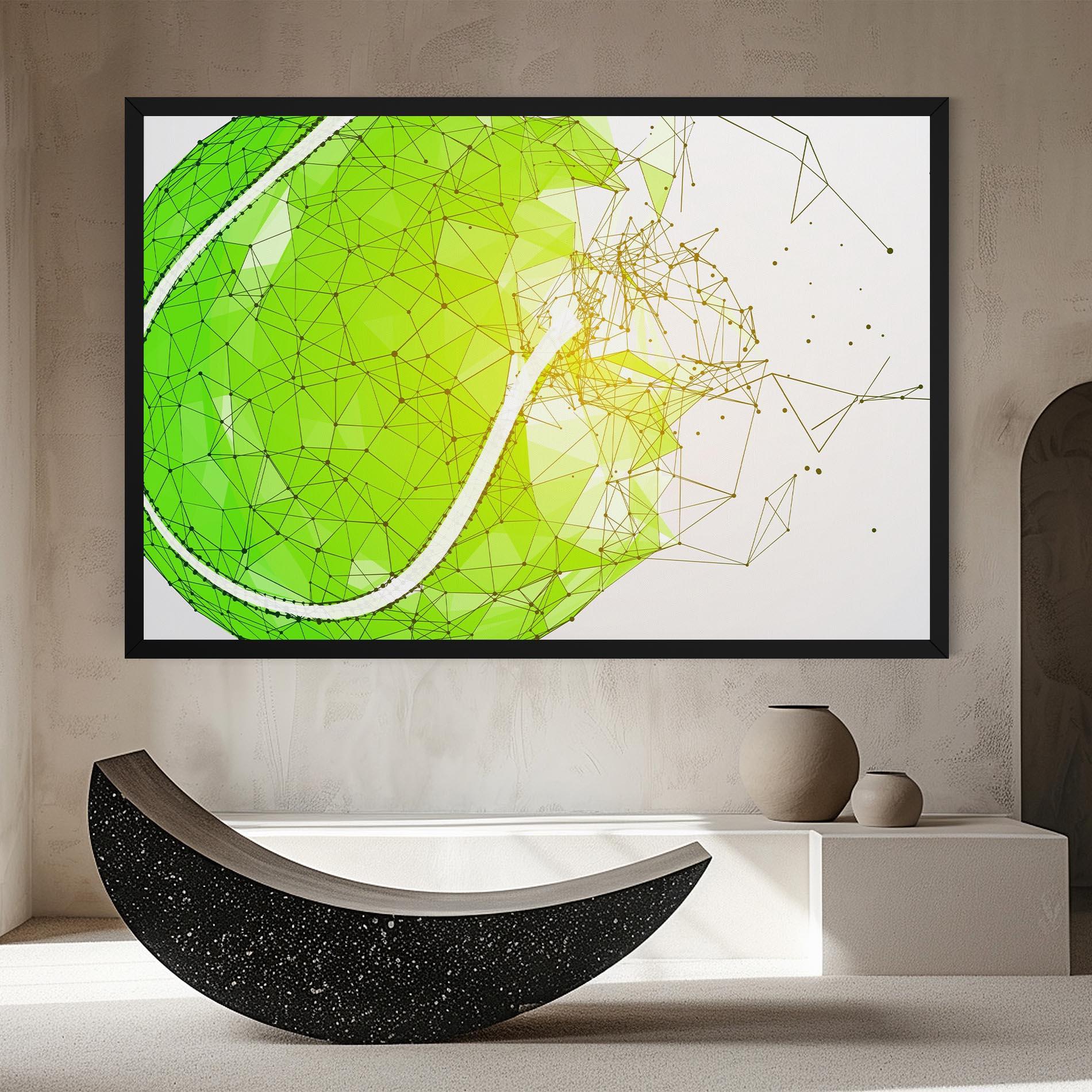 Leinwandbild Green Line Tennis mockup 8