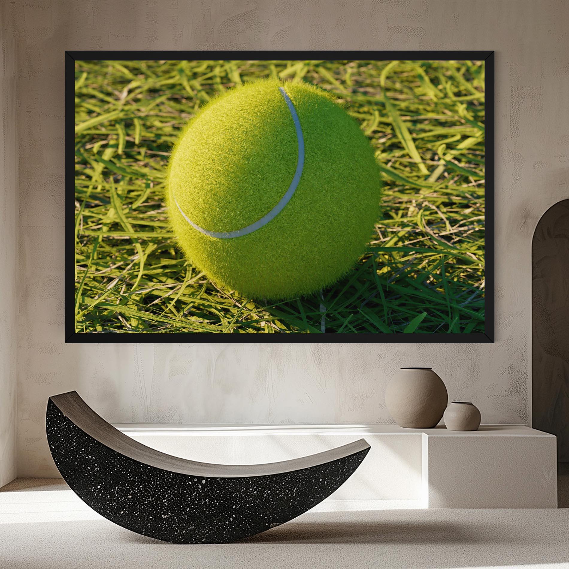 Leinwandbild Green Tennis Ball mockup 8