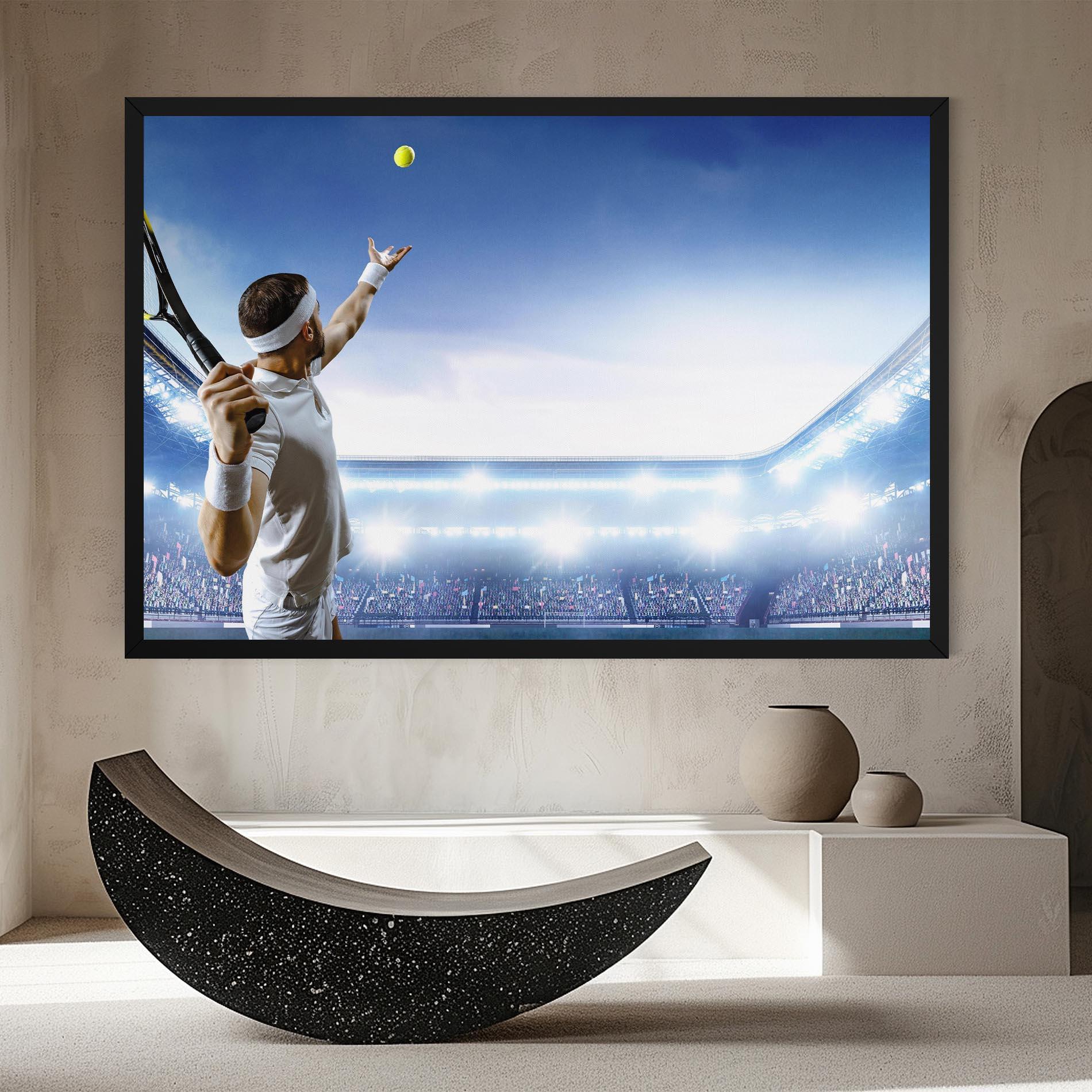 Leinwandbild Stadium Tennis Player mockup 8