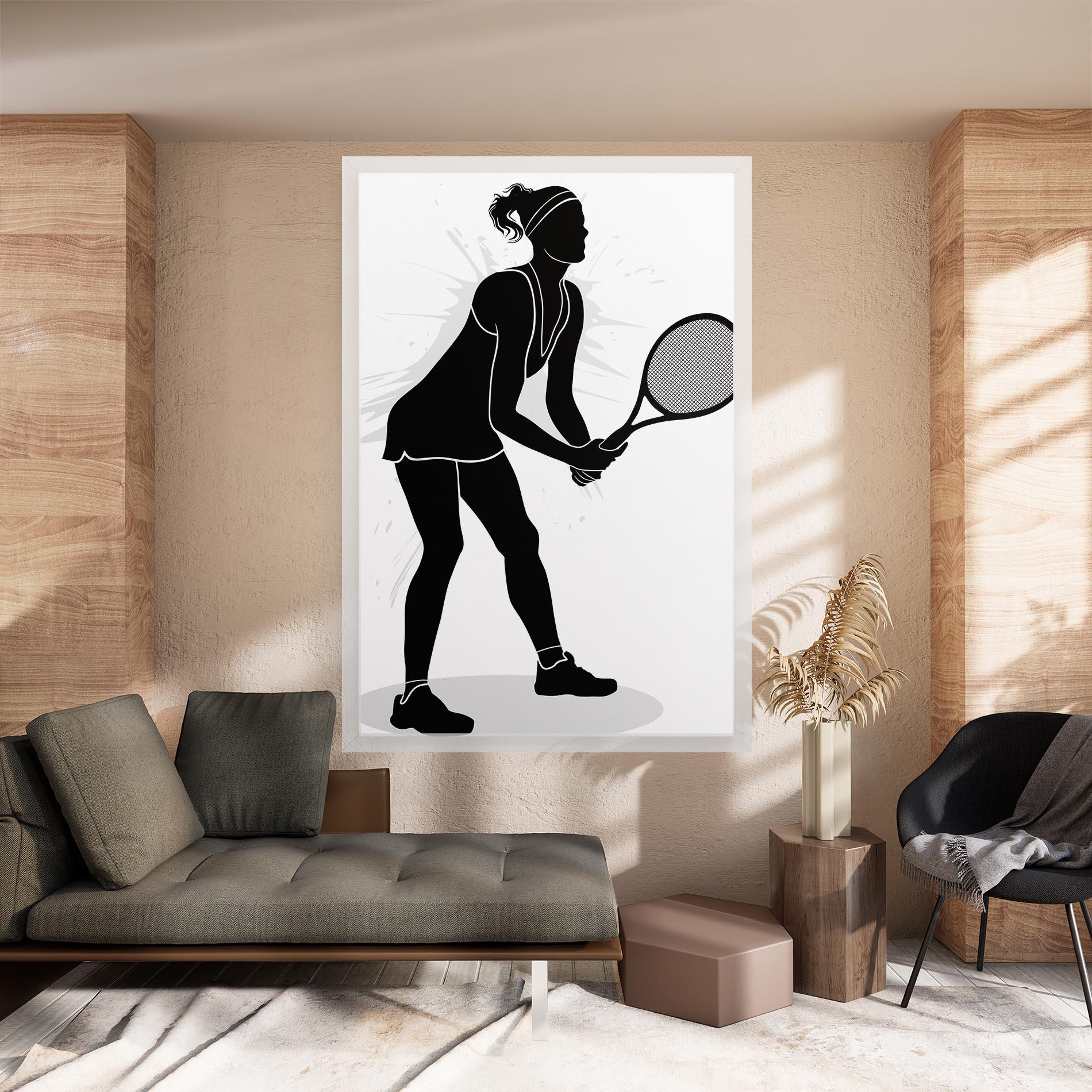 Leinwandbild Female Tennis Player mockup 8