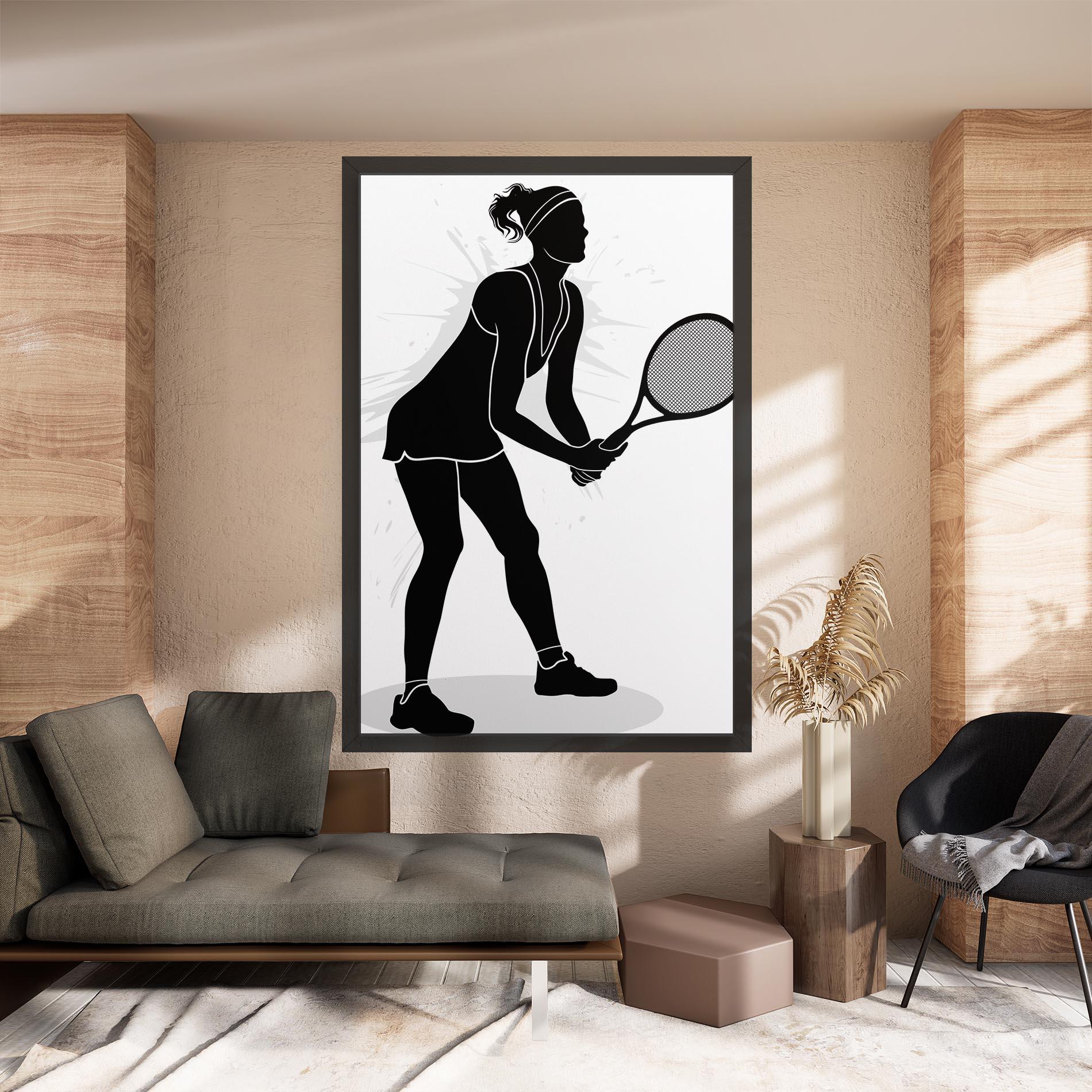 Leinwandbild Female Tennis Player mockup 8