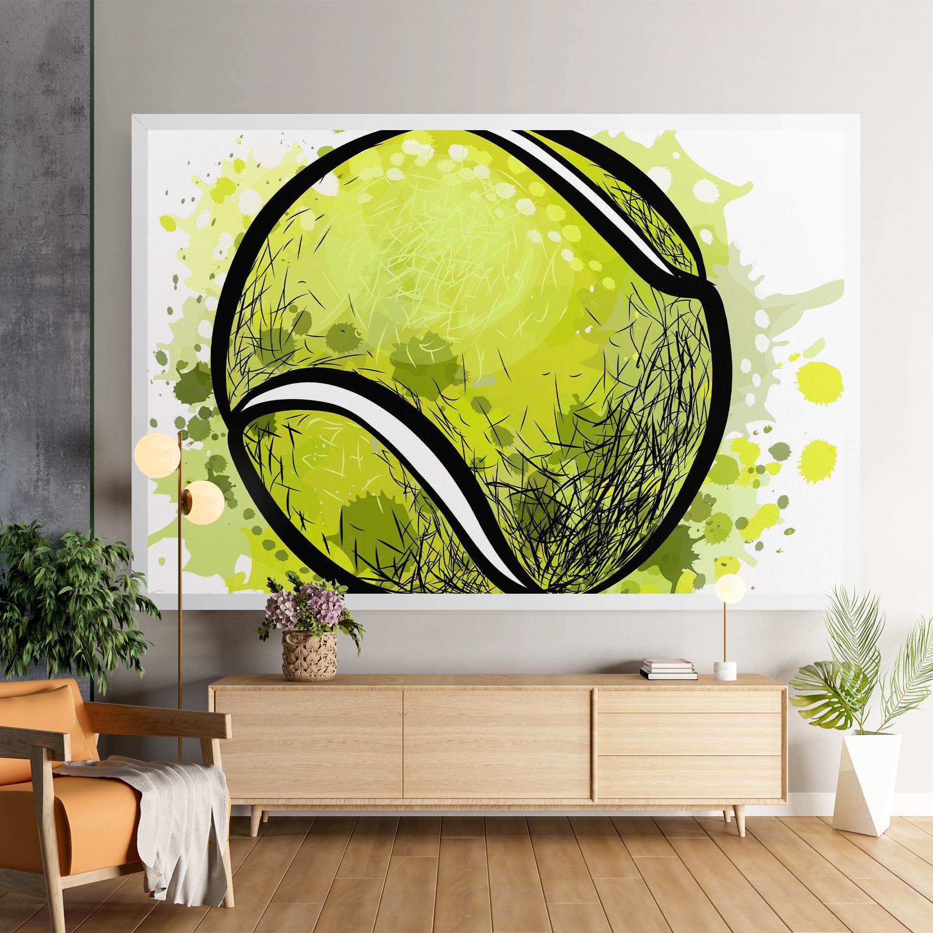 Leinwandbild Big Tennis Ball mockup 9