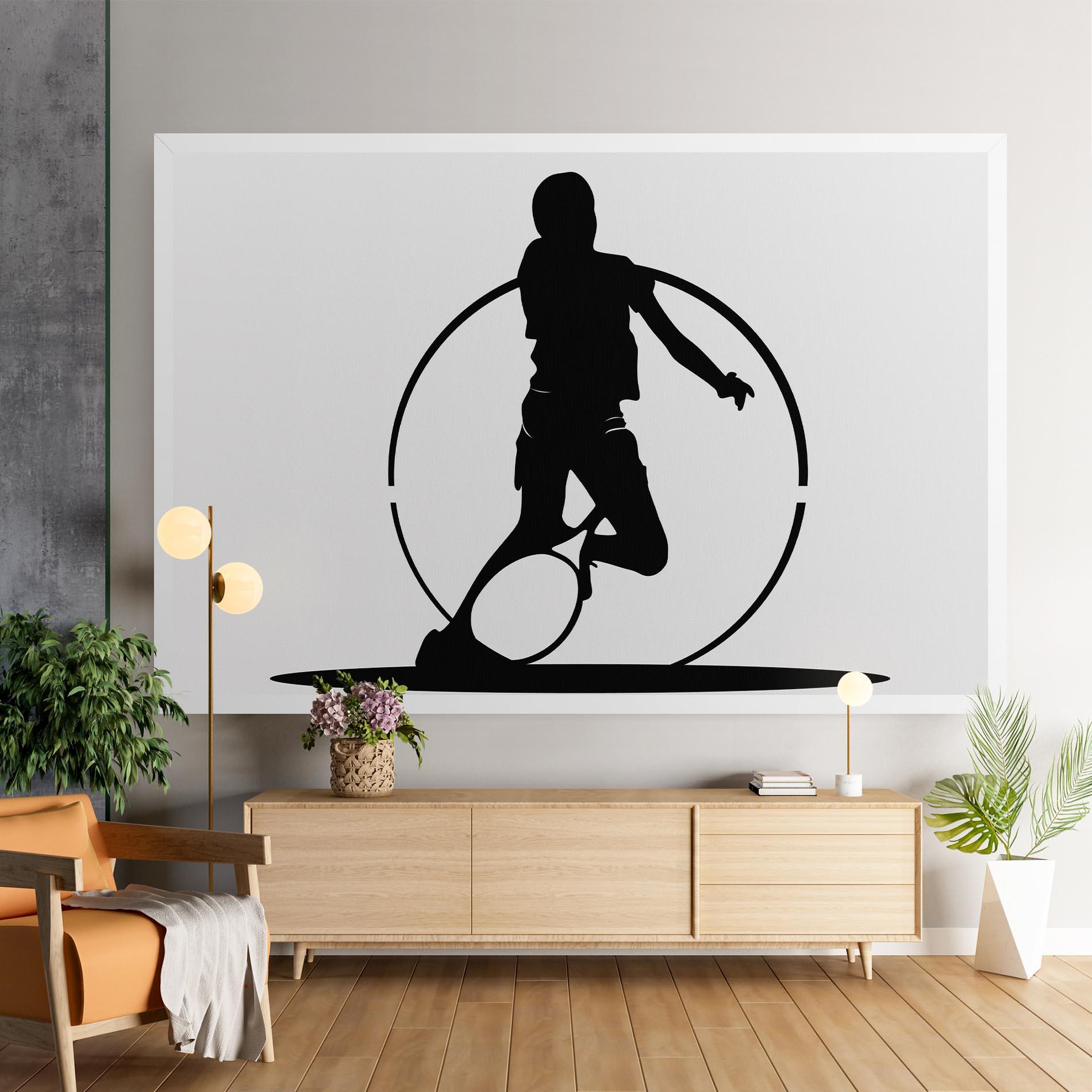 Leinwandbild Black Tennis Circle mockup 9