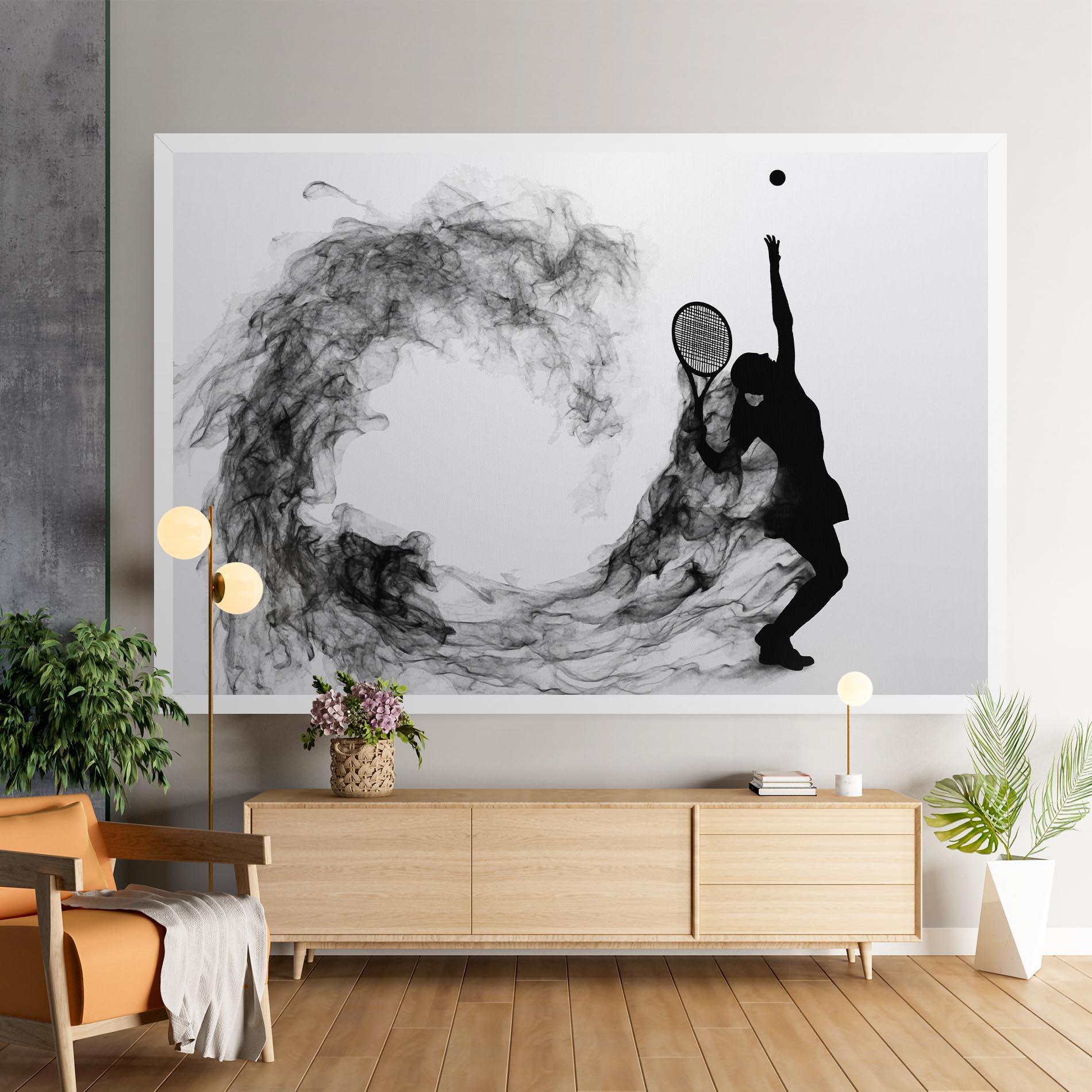 Leinwandbild Black Tennis Smoke mockup 9