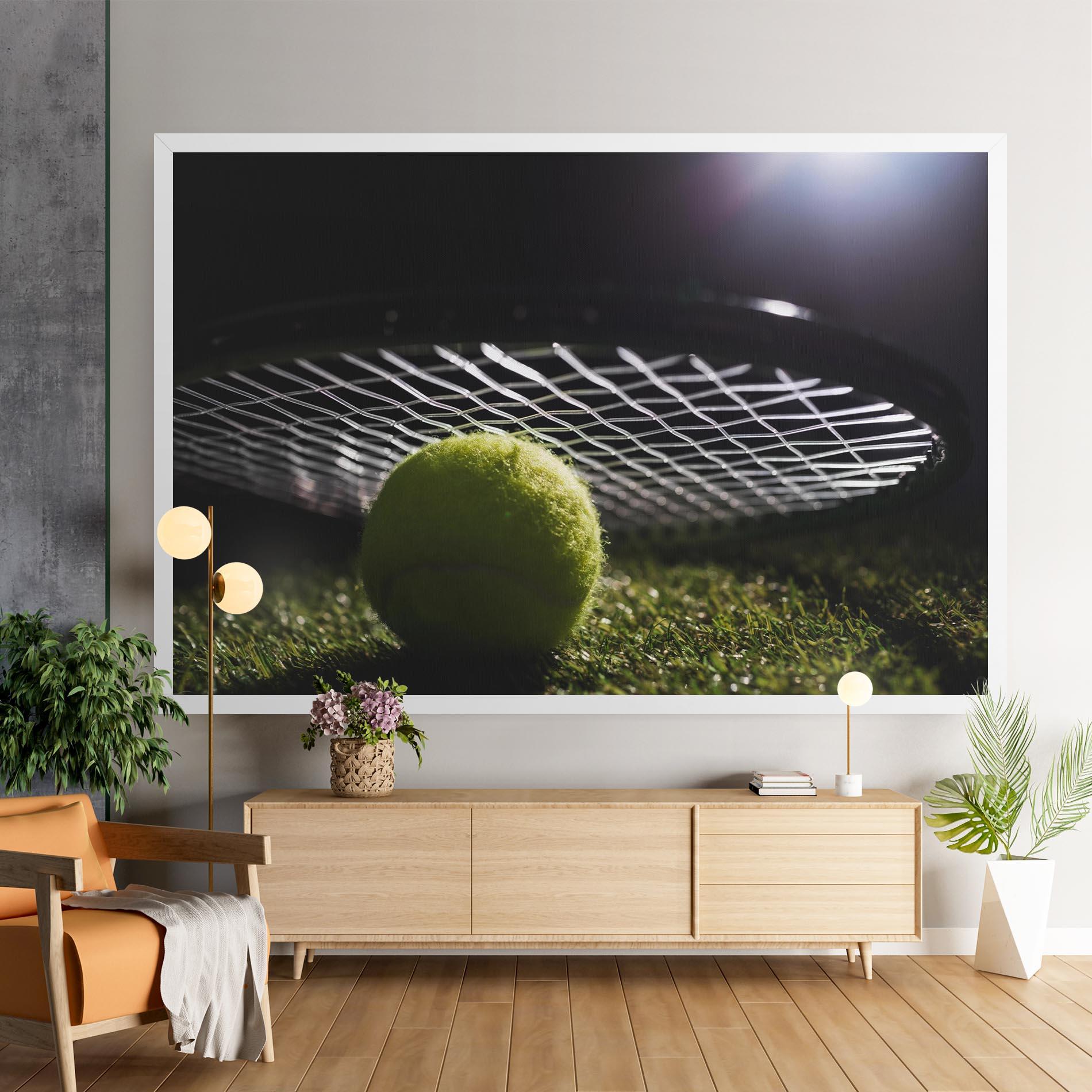 Leinwandbild Close Up Tennis Ball mockup 9