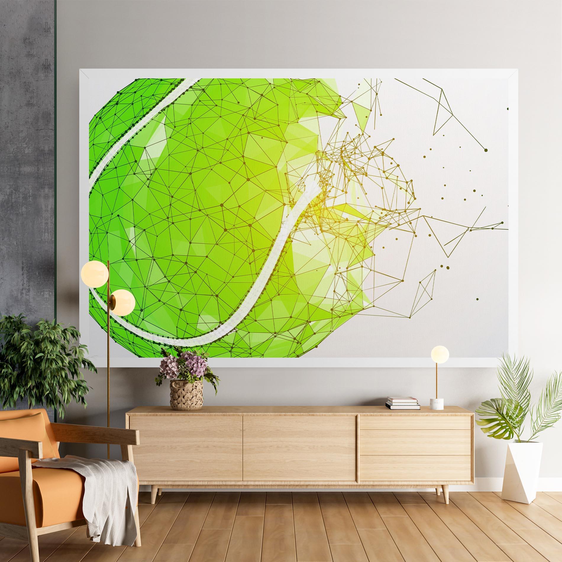 Leinwandbild Green Line Tennis mockup 9