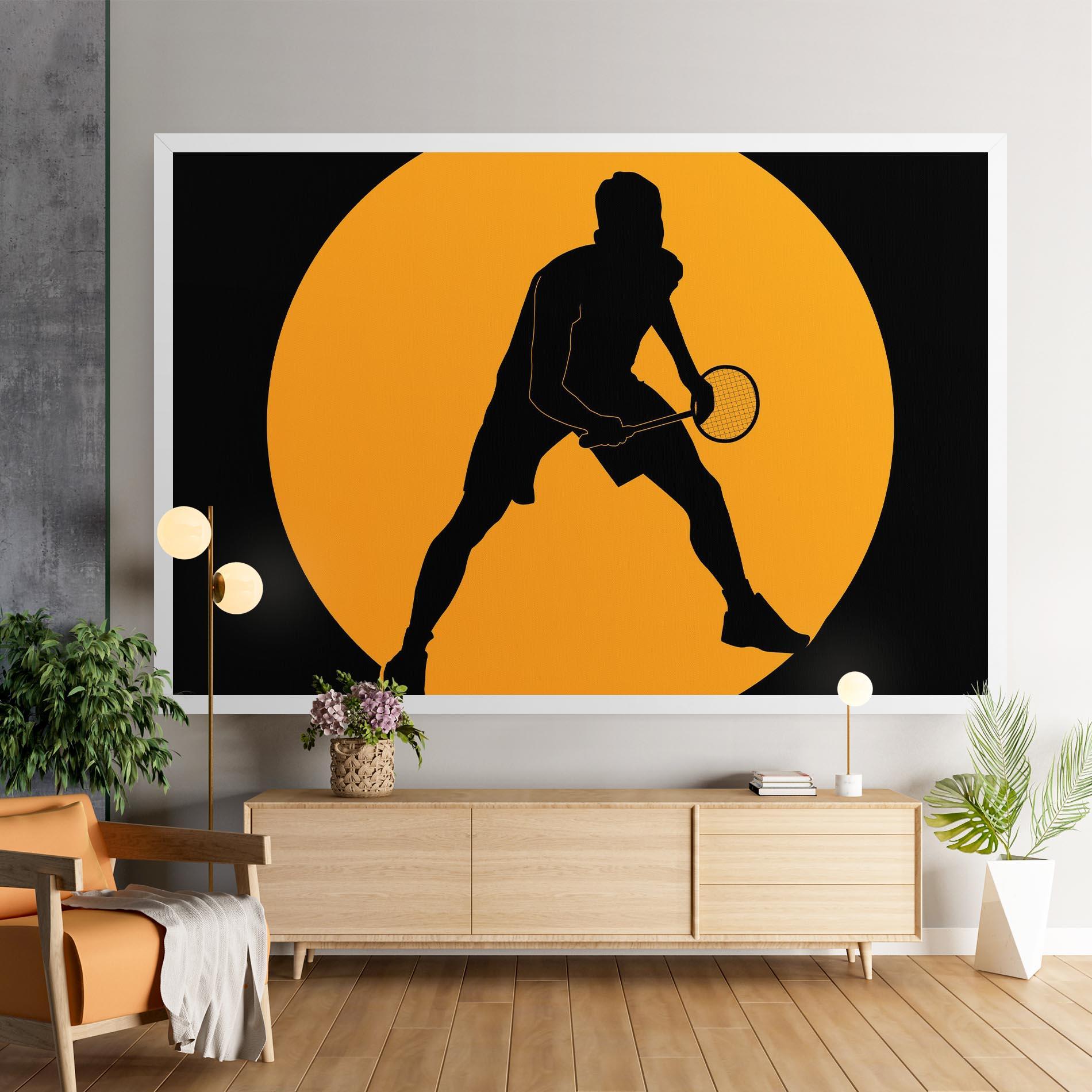 Leinwandbild Orange Tennis mockup 9