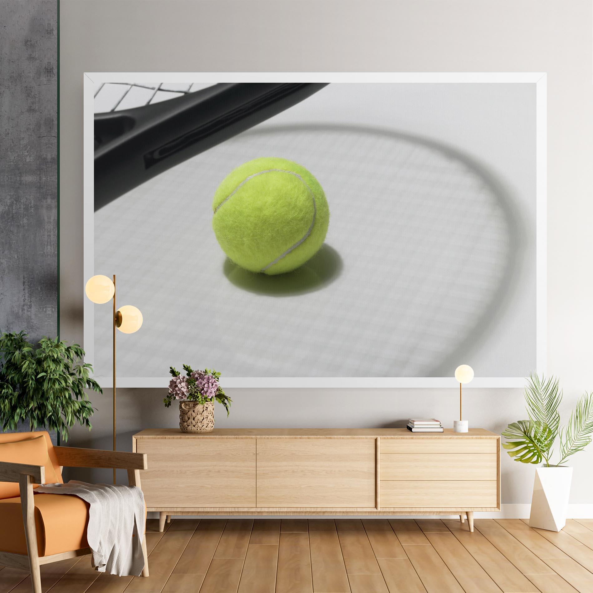 Leinwandbild Tennis Racket Shadow mockup 9