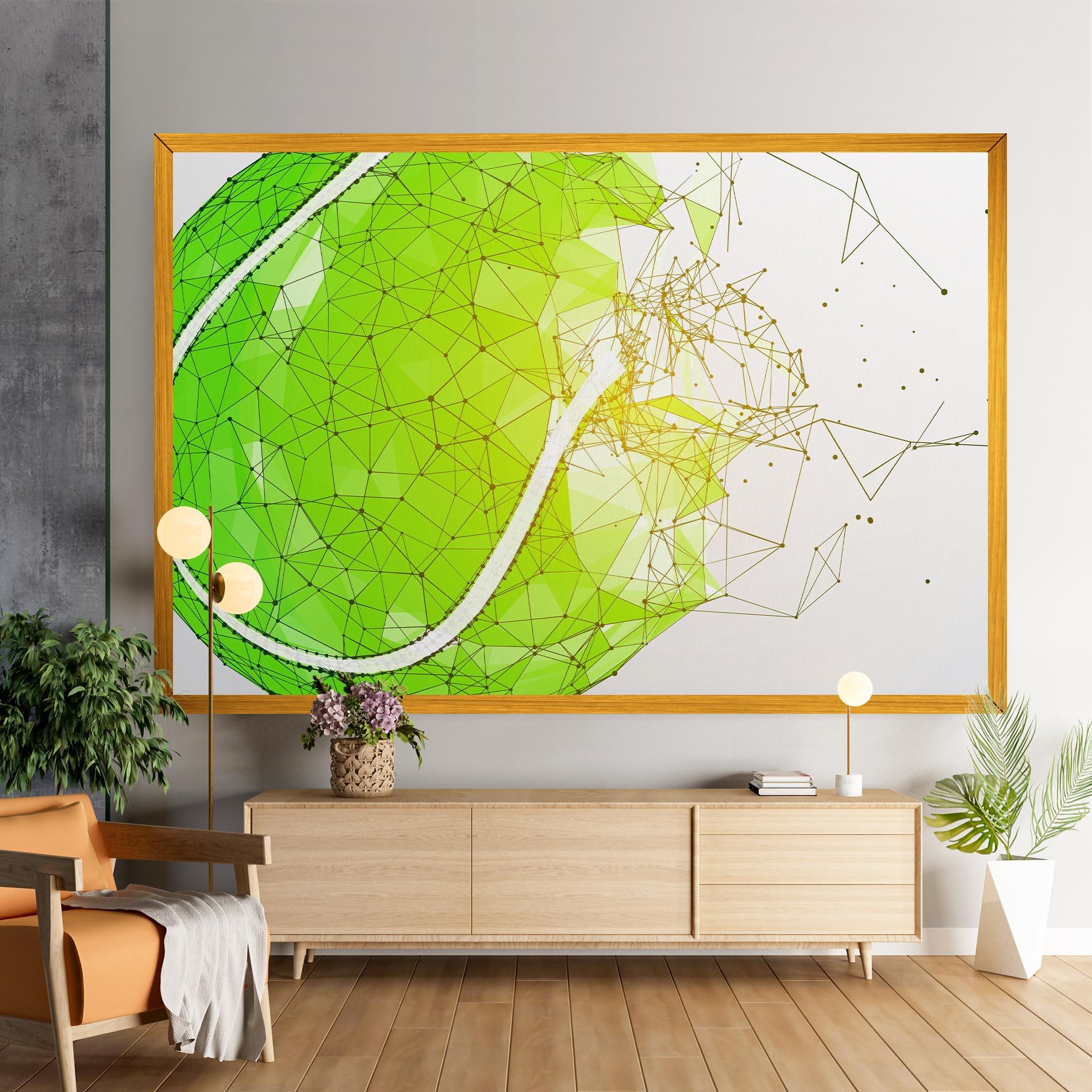 Leinwandbild Green Line Tennis mockup 9
