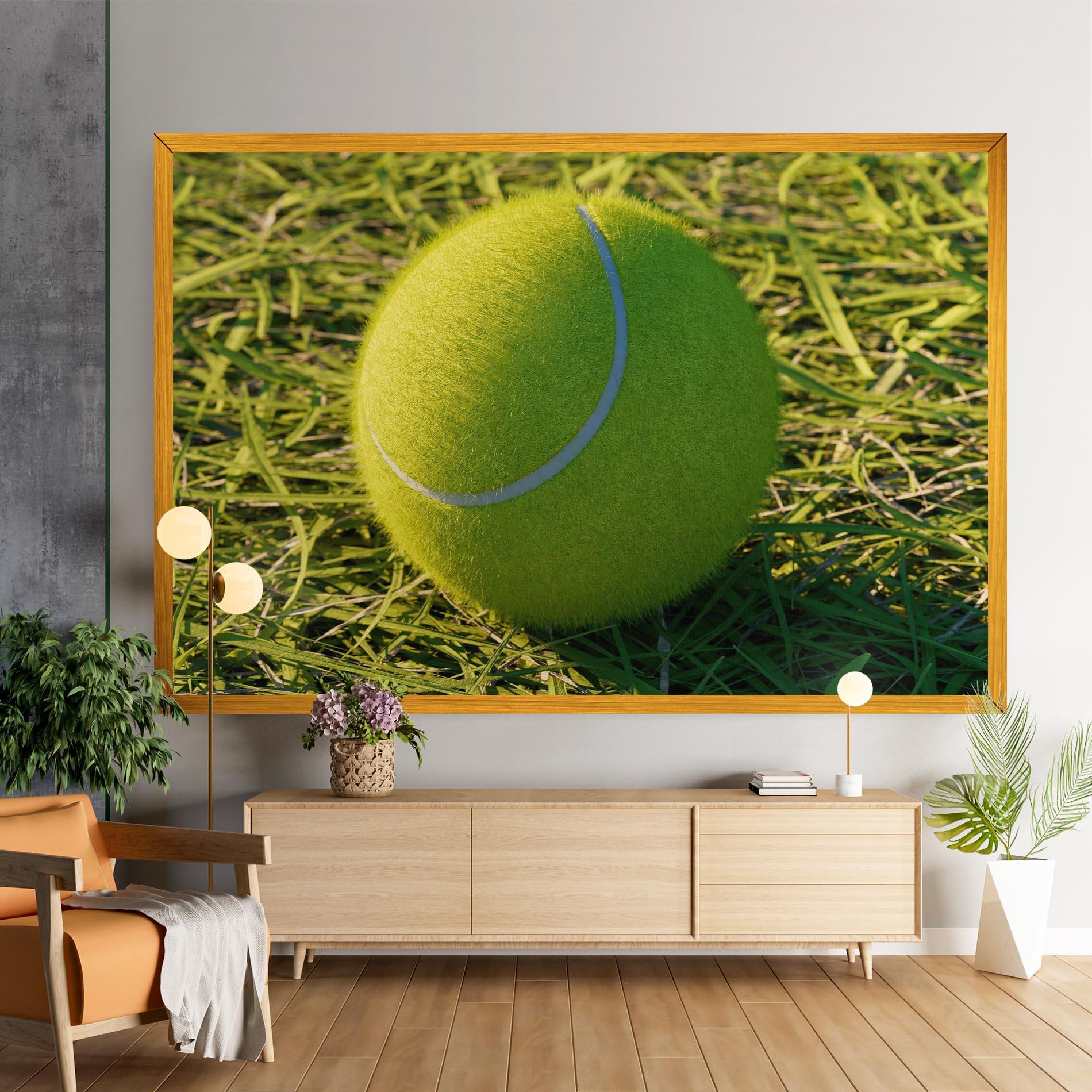 Leinwandbild Green Tennis Ball mockup 9