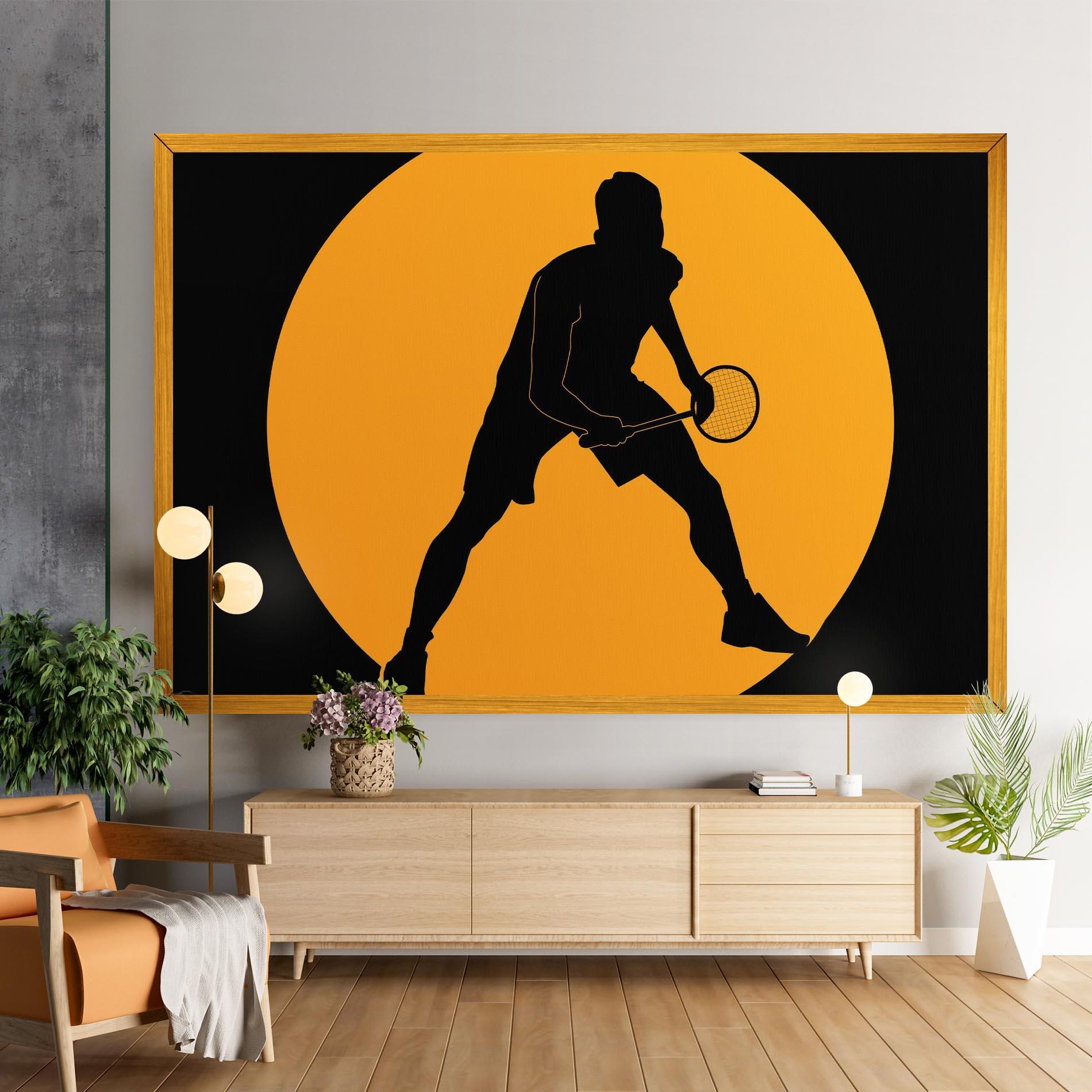 Leinwandbild Orange Tennis mockup 9
