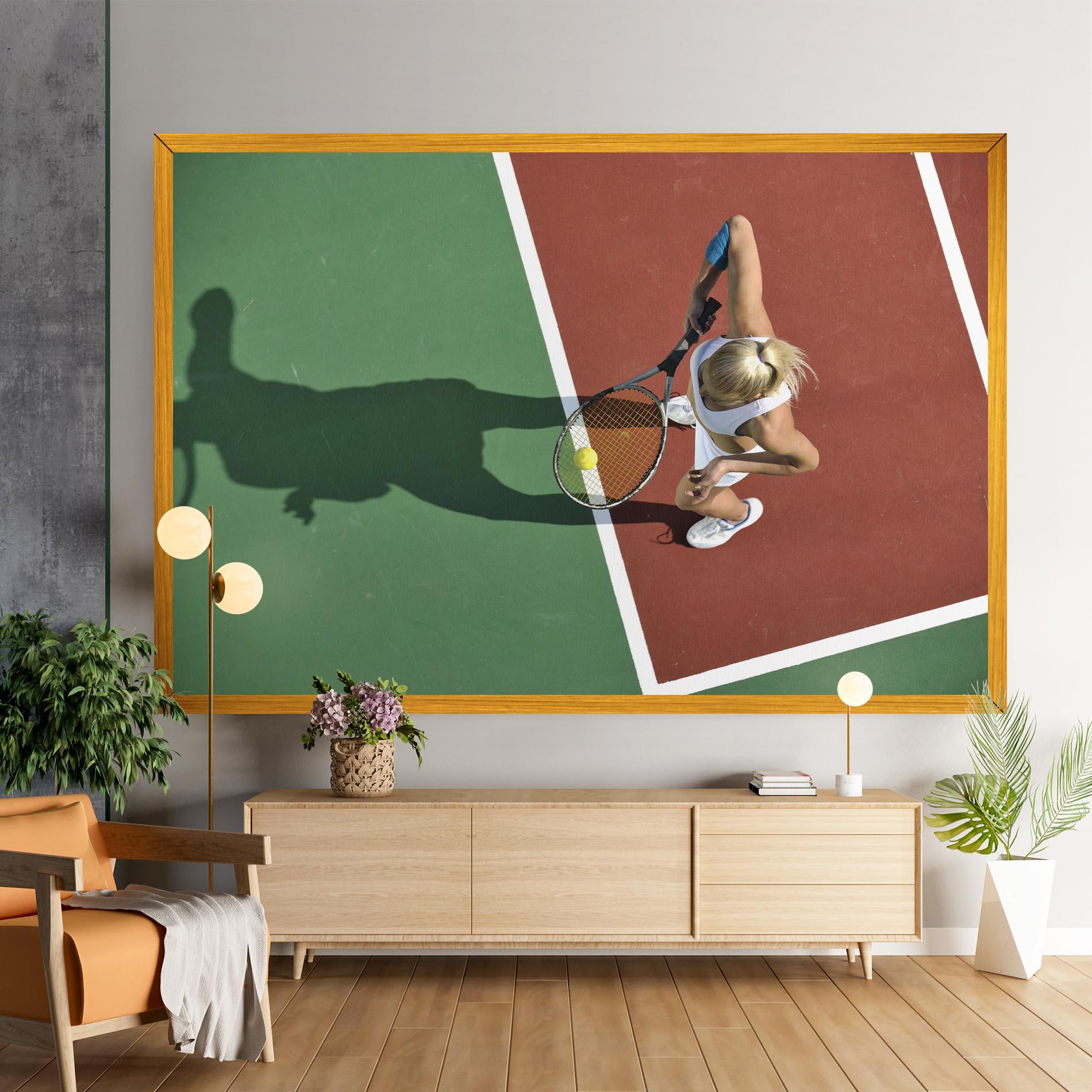 Leinwandbild Outdoor Tennis mockup 9