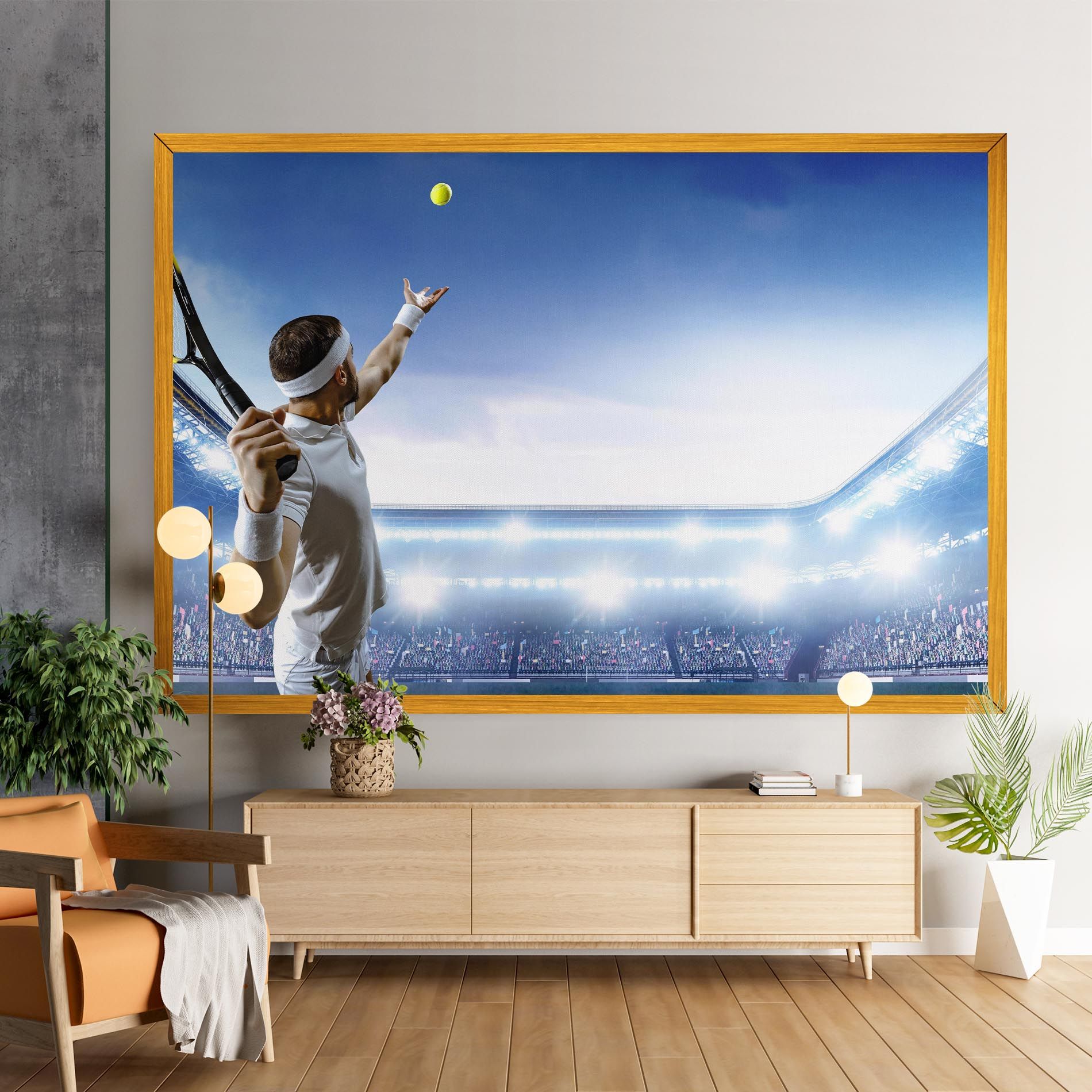 Stadium Tennis Player mockup 9
