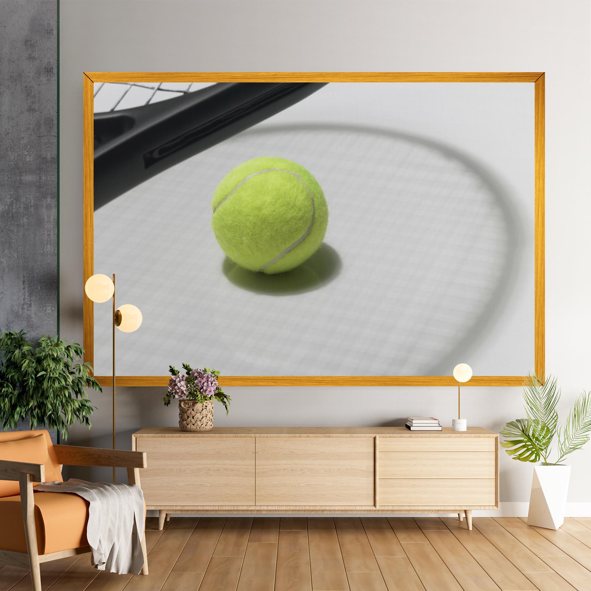 Leinwandbild Tennis Racket Shadow mockup 9