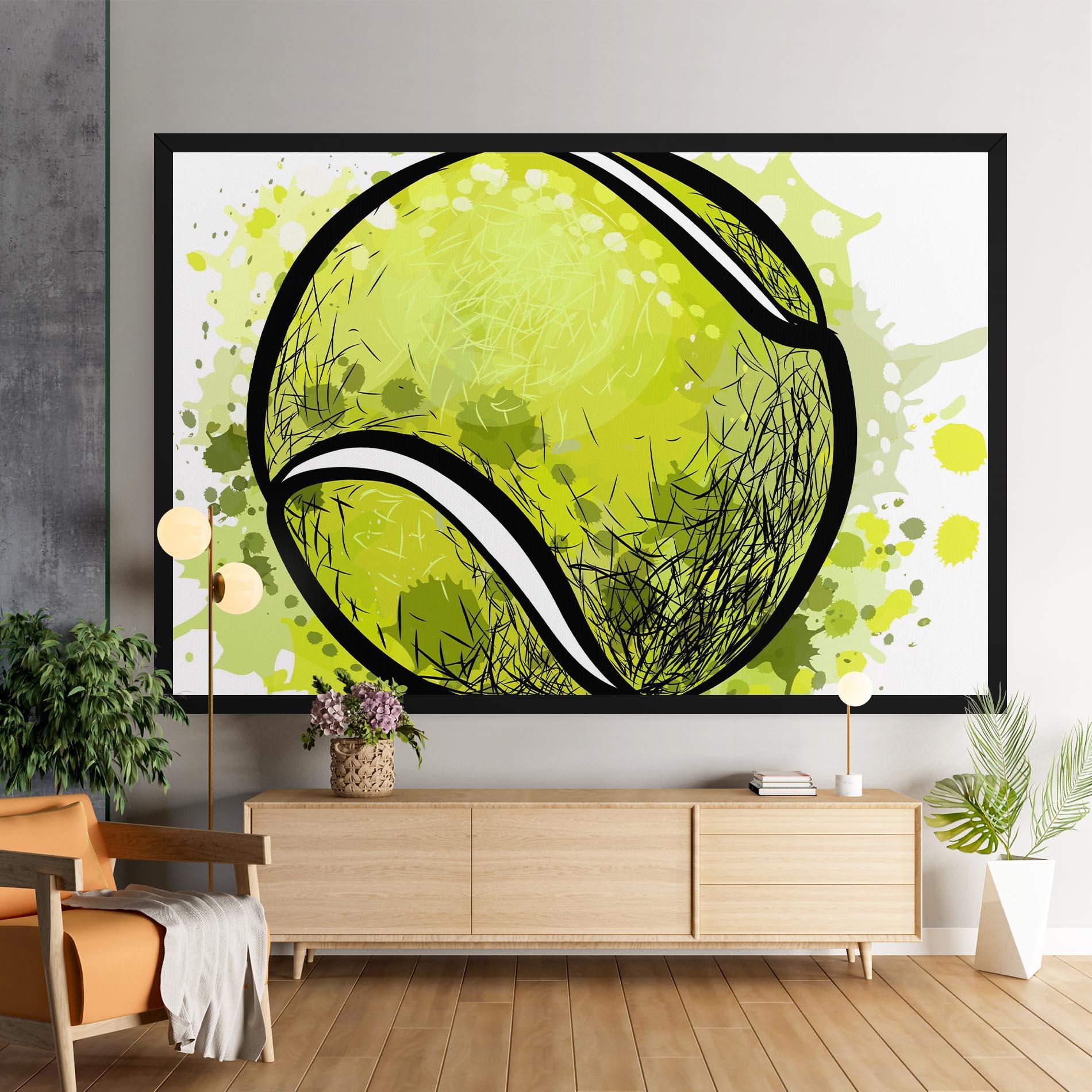 Leinwandbild Big Tennis Ball mockup 9
