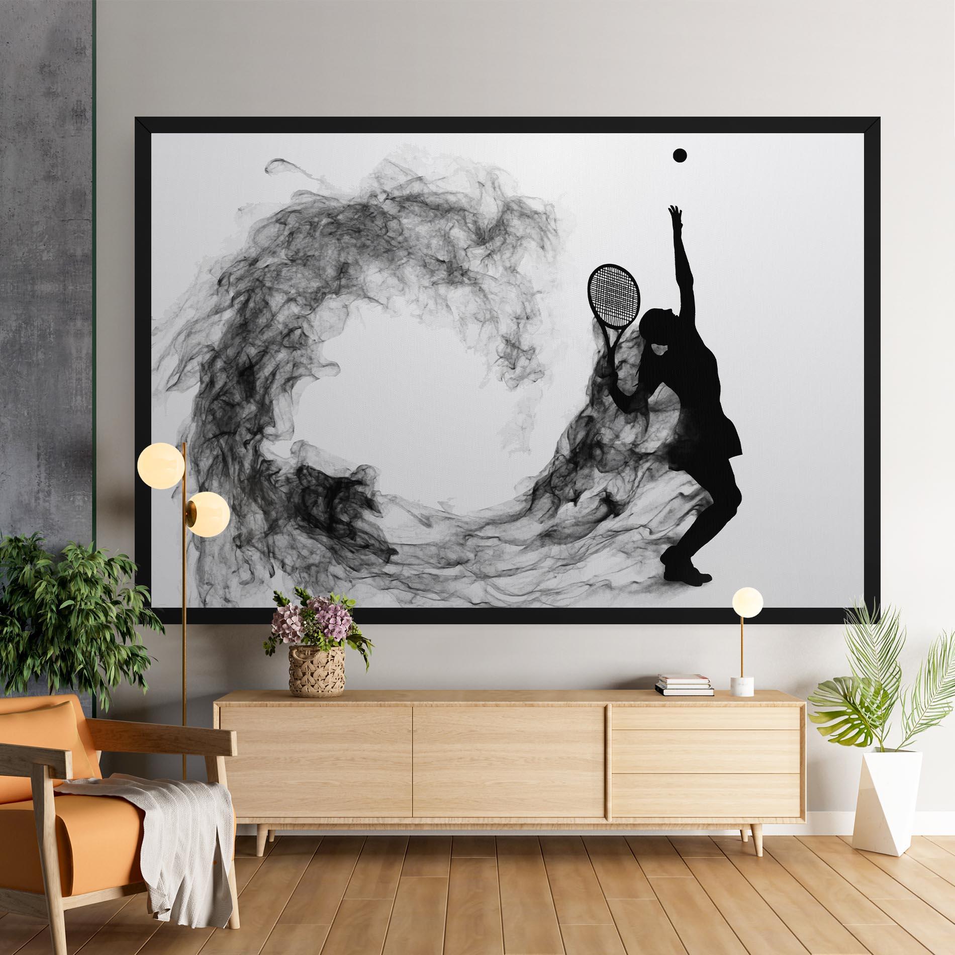 Leinwandbild Black Tennis Smoke mockup 9