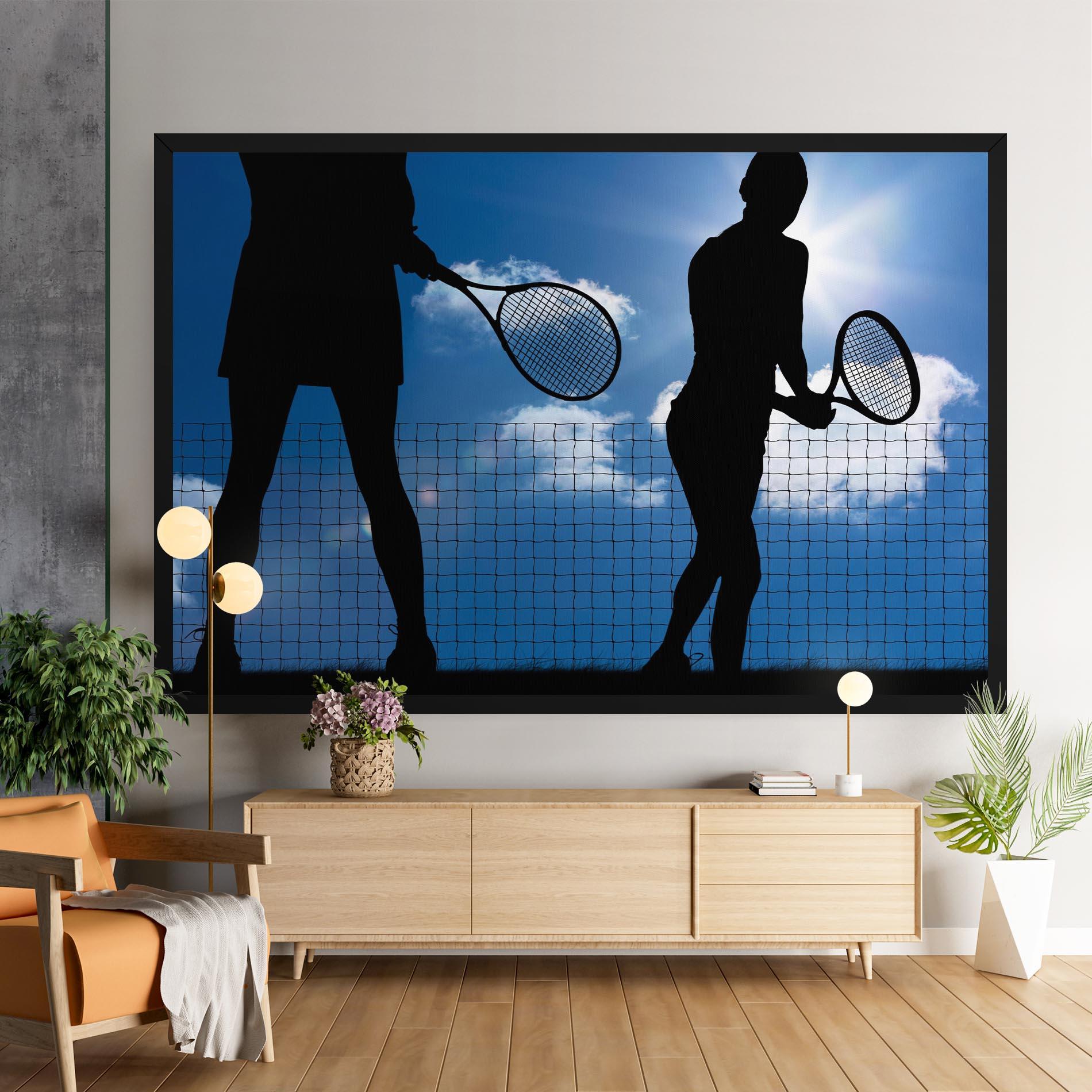 Leinwandbild Blue Sky Tennis mockup 9