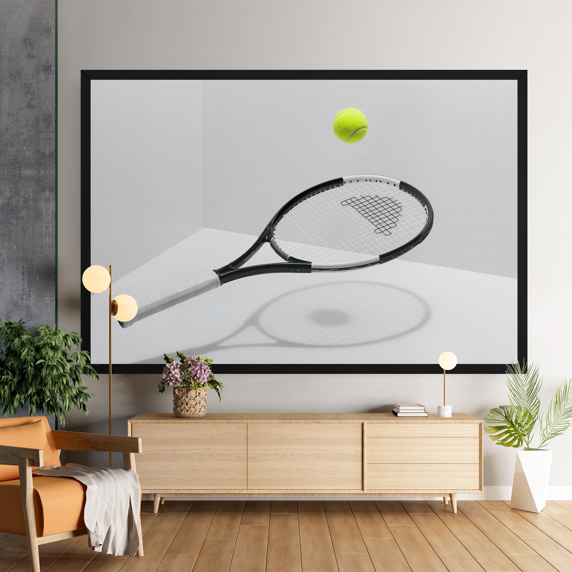 Leinwandbild Floating Tennis Racket mockup 9