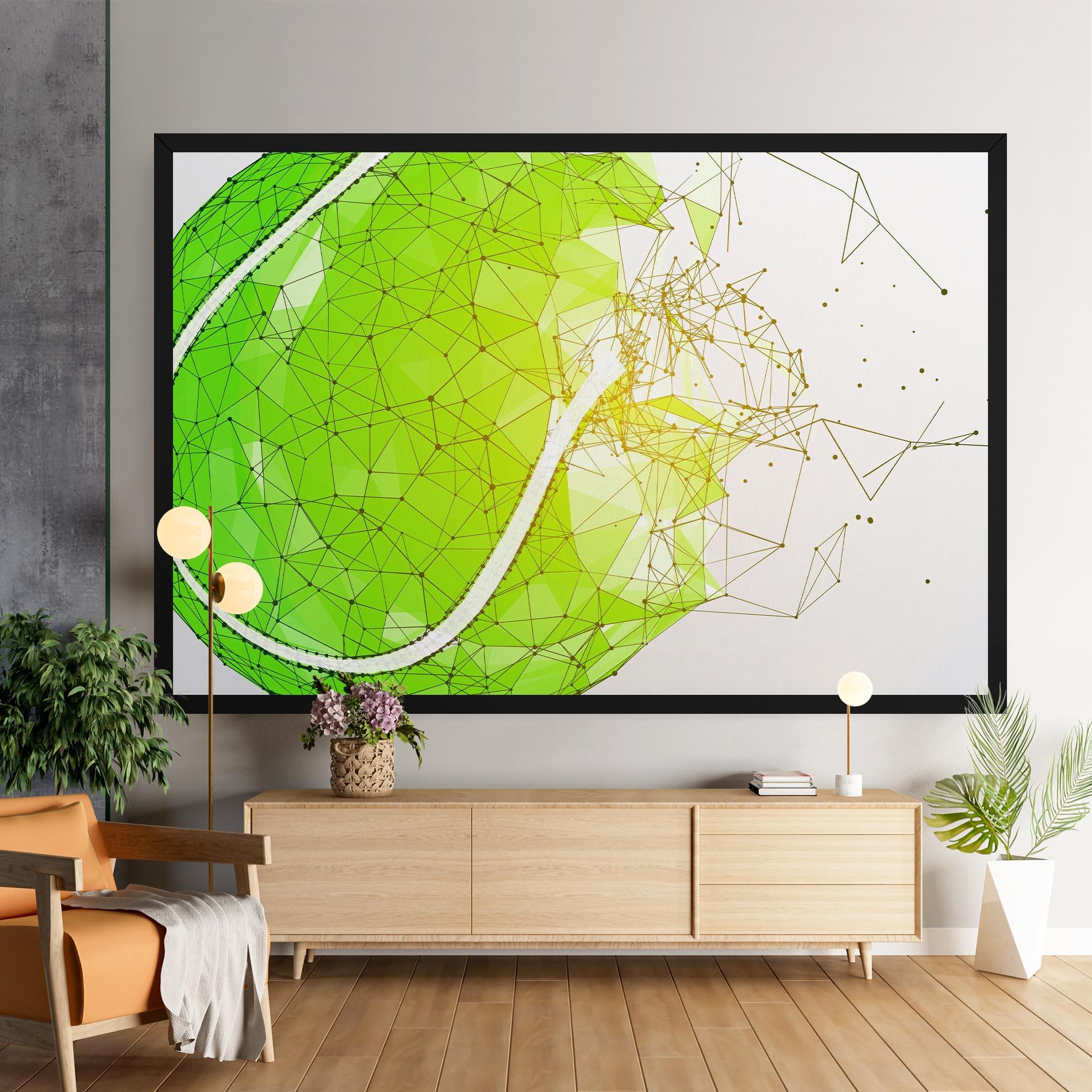 Leinwandbild Green Line Tennis mockup 9