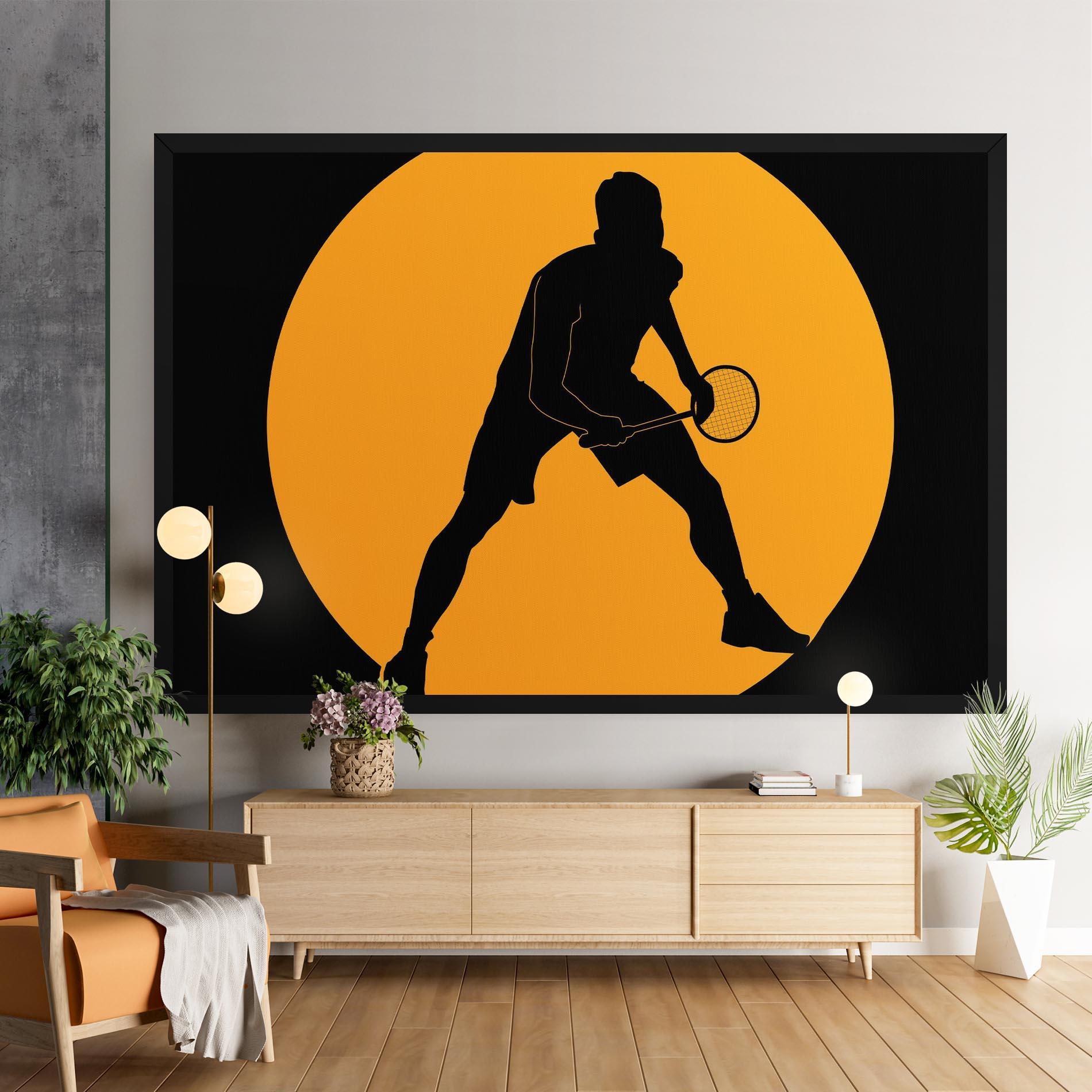 Leinwandbild Orange Tennis mockup 9