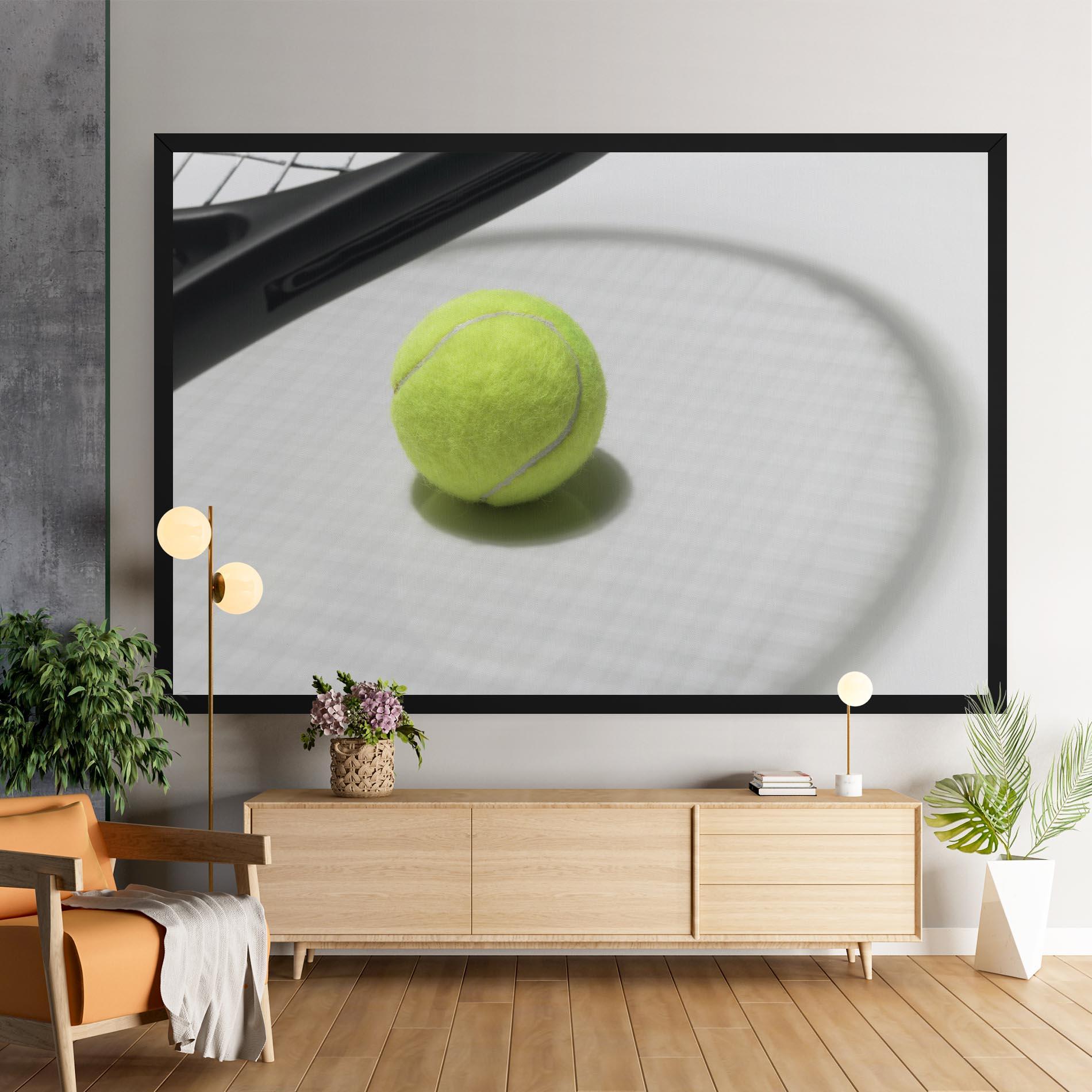 Leinwandbild Tennis Racket Shadow mockup 9
