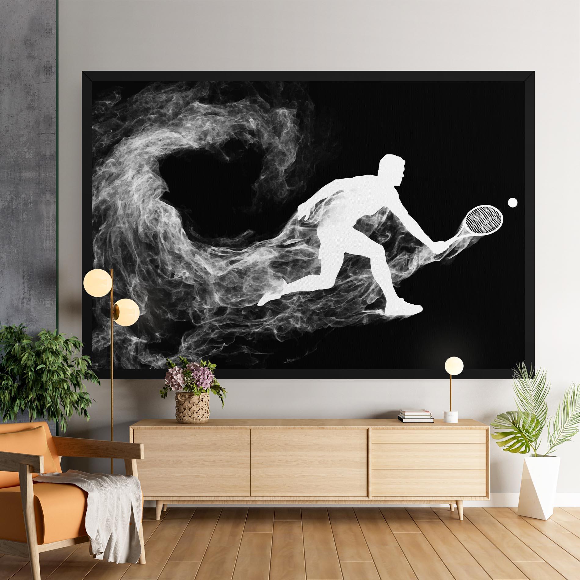 Leinwandbild Tennis White Smoke mockup 9