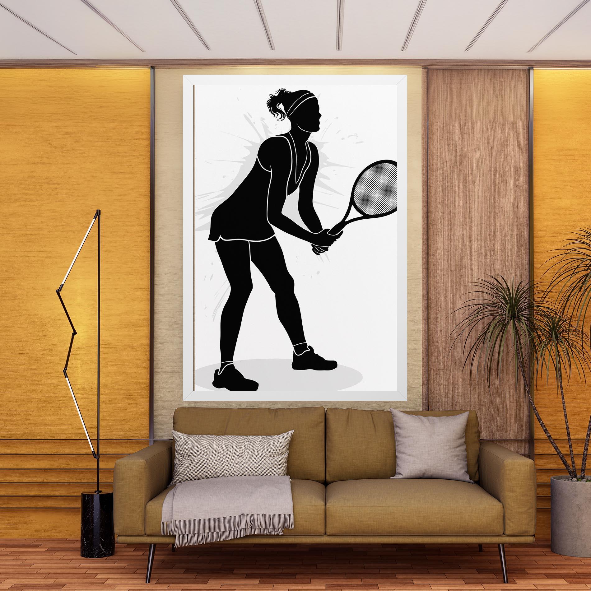 Leinwandbild Female Tennis Player mockup 9