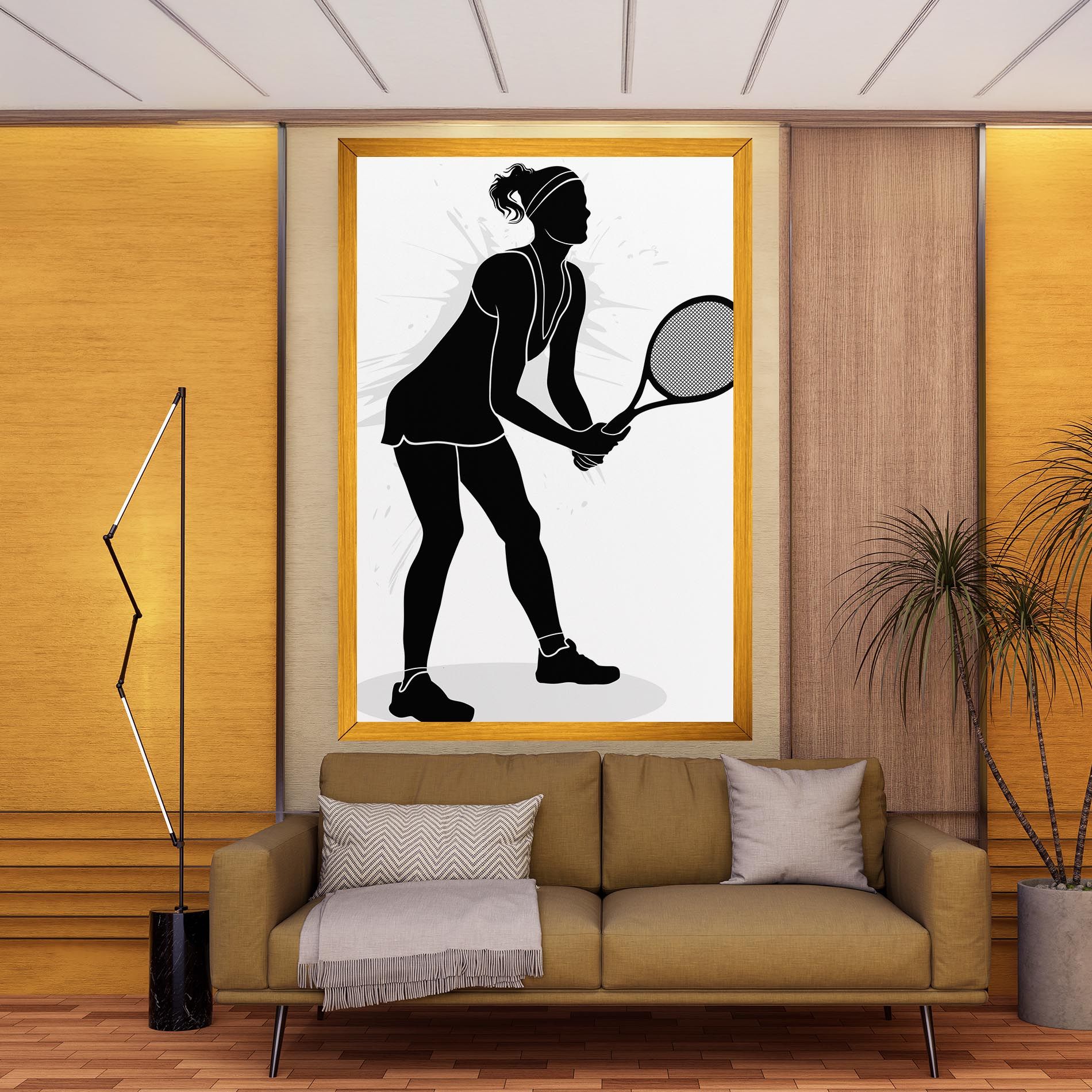 Female Tennis Player mockup 9