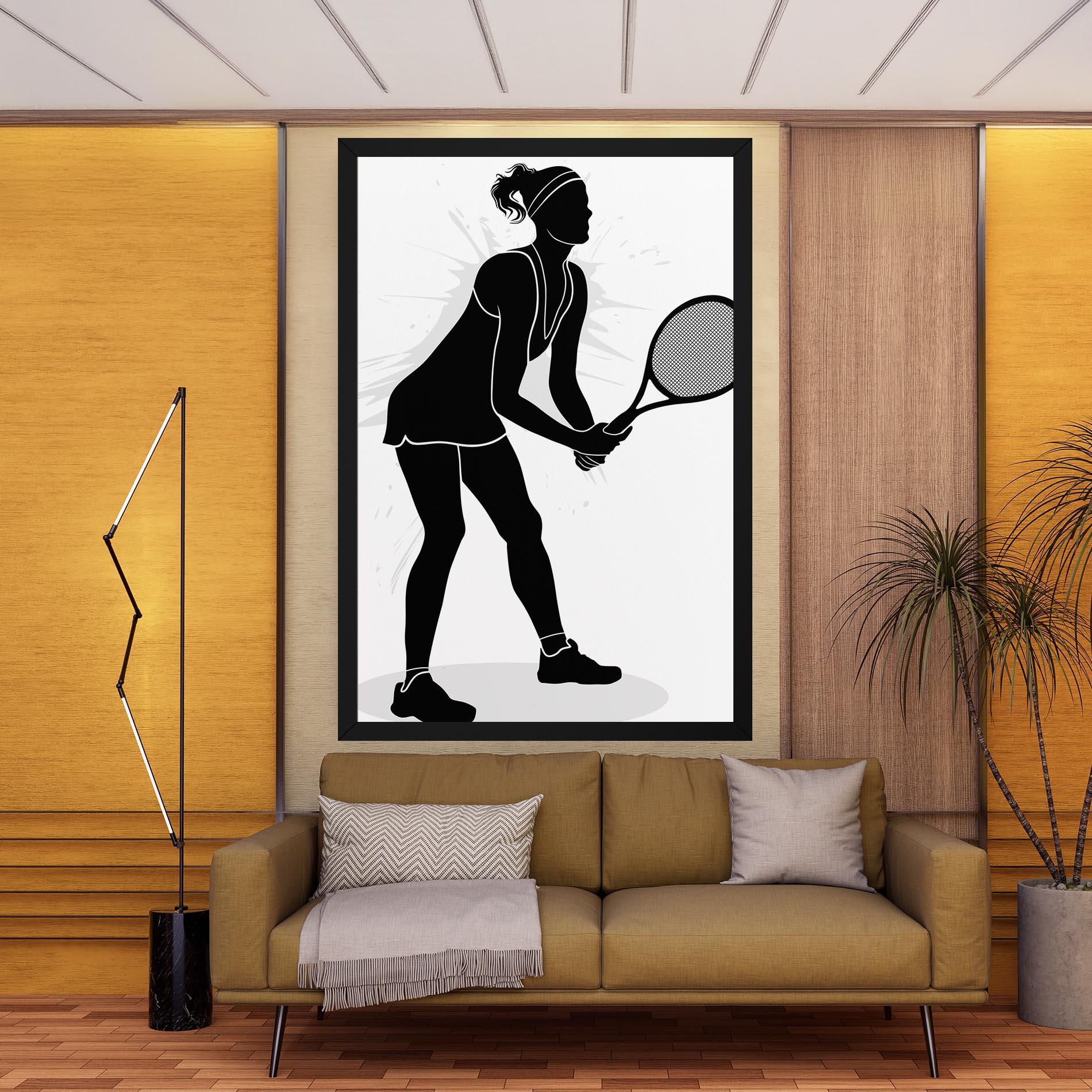 Leinwandbild Female Tennis Player mockup 9