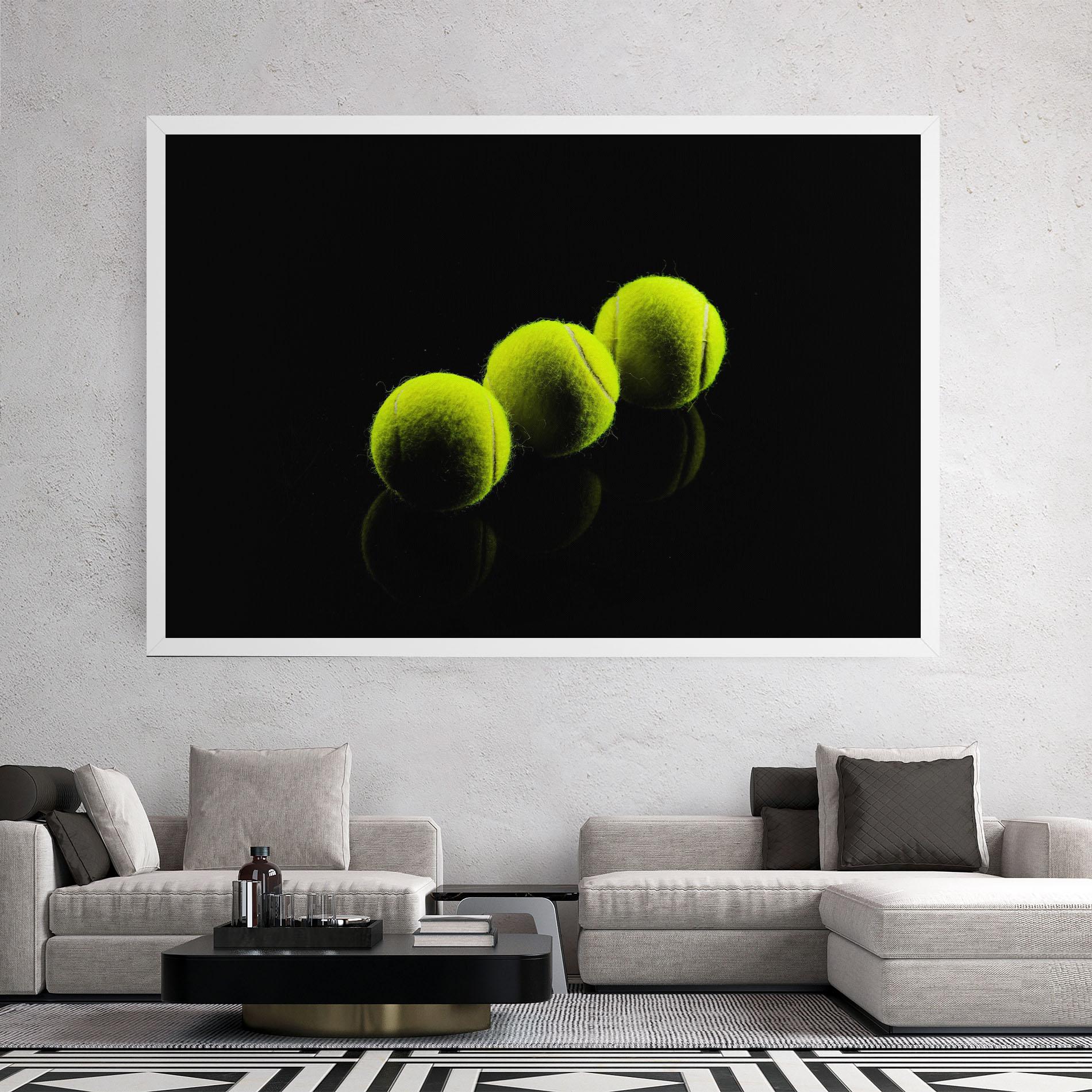 Leinwandbild 3 Tennis Balls mockup 2