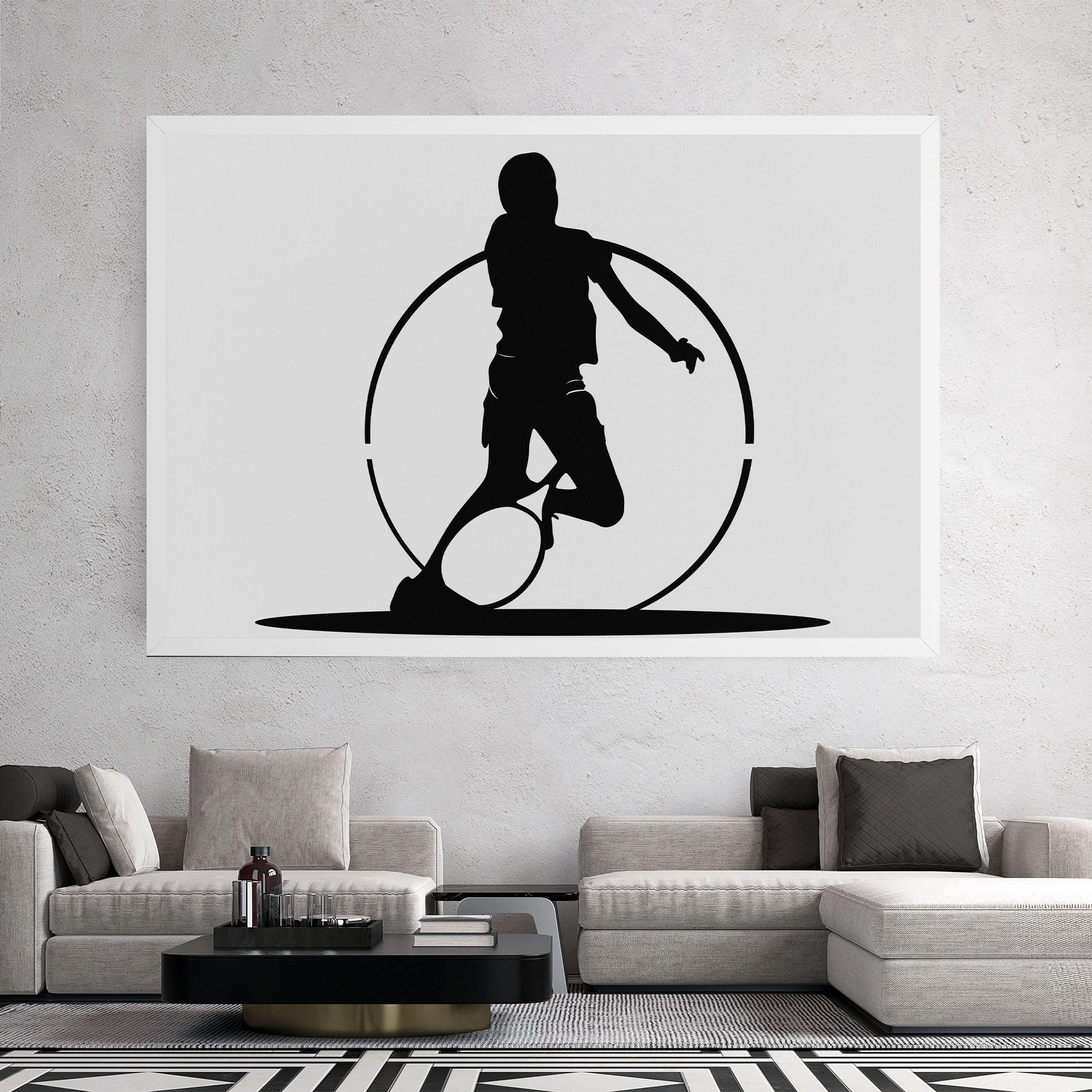 Leinwandbild Black Tennis Circle mockup 2