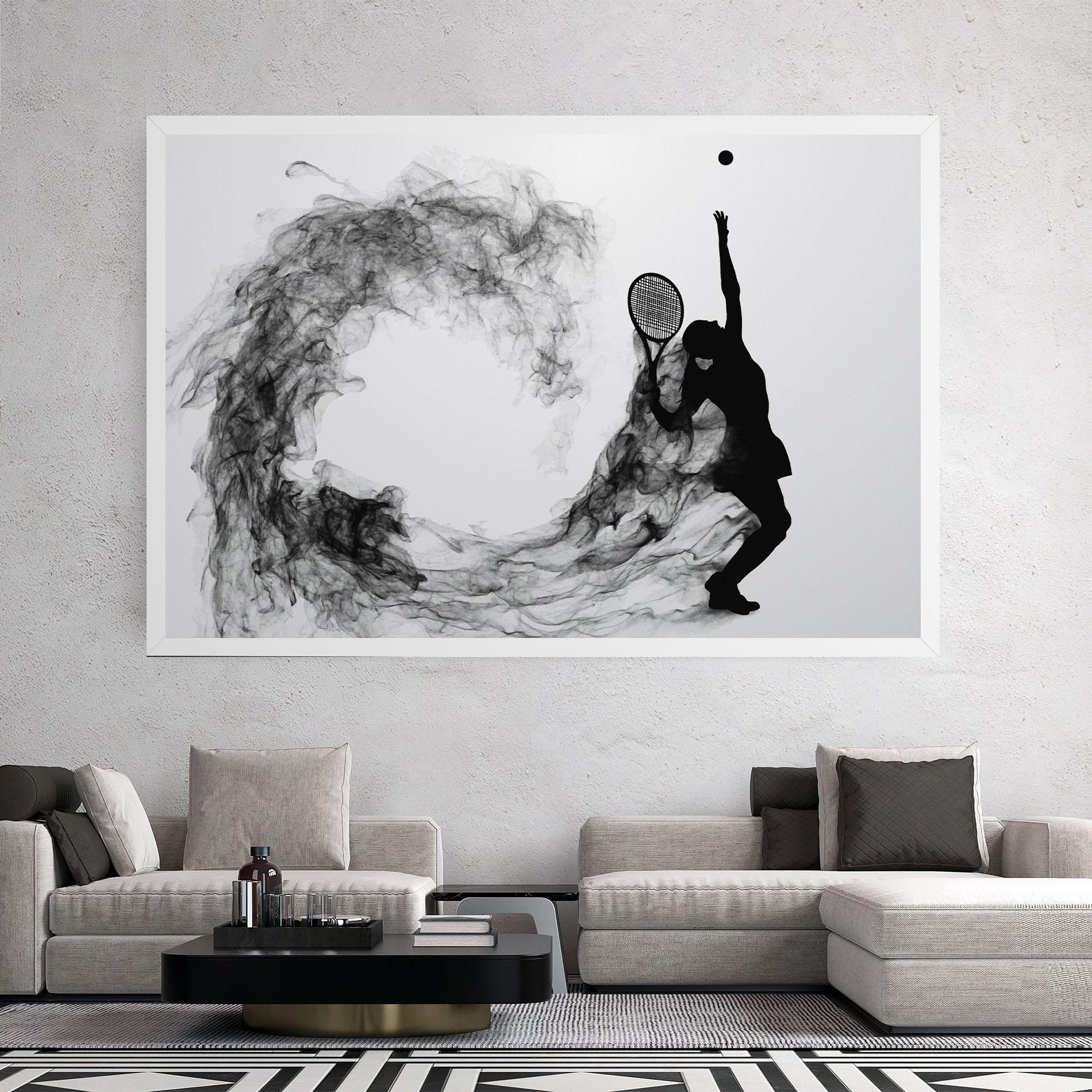 Leinwandbild Black Tennis Smoke mockup 2