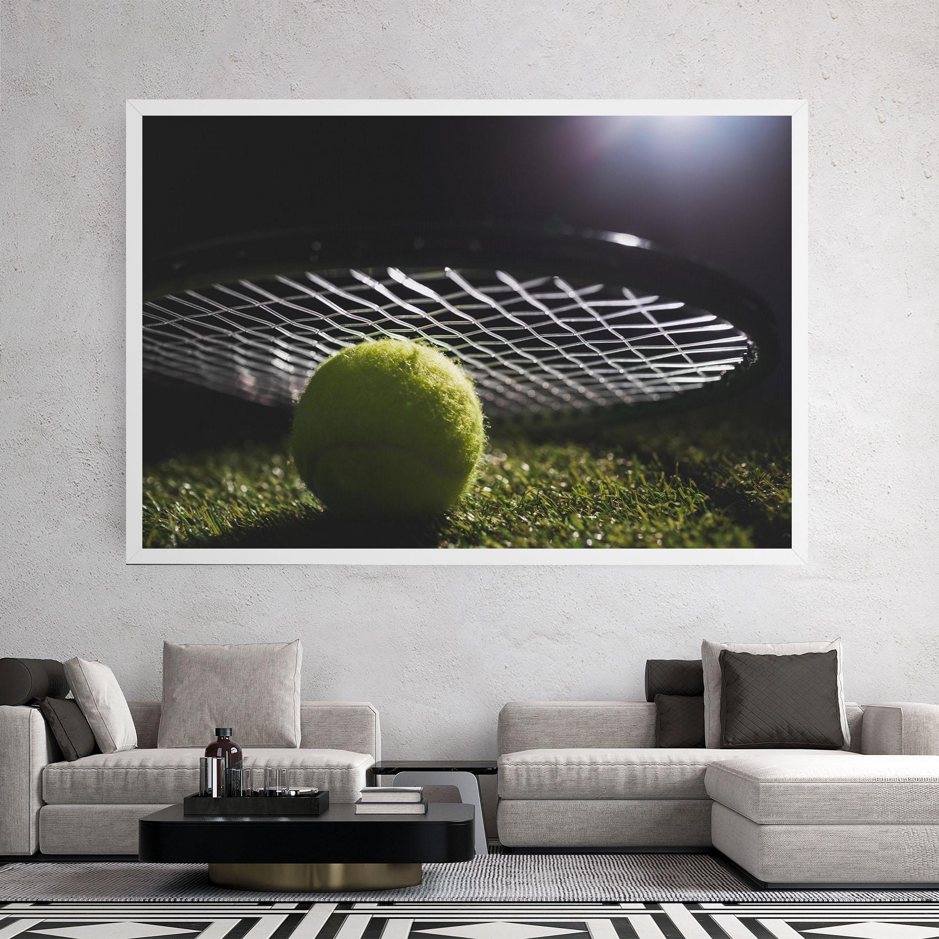 Leinwandbild Close Up Tennis Ball mockup 2